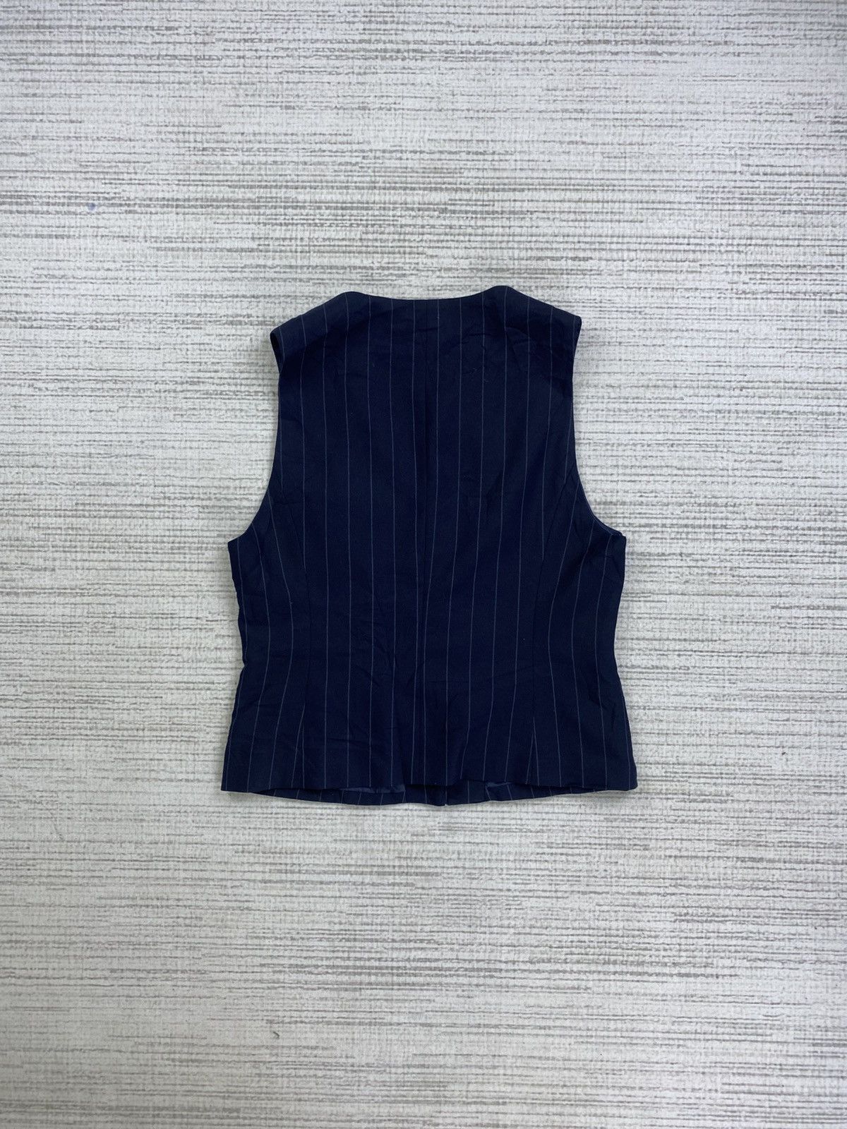 Issey Miyake × Tsumori Chisato × Vintage Vintage Tsumori Chisato Pinstripe Navy Blue Vest Size US S / EU 44-46 / 1 - 2 Thumbnail