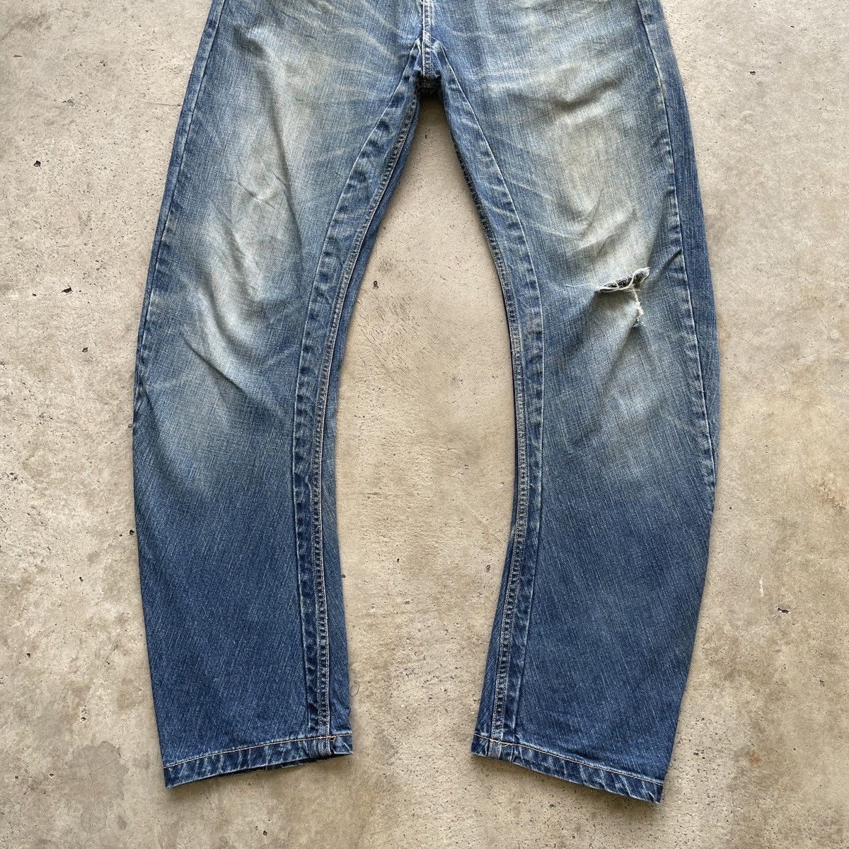 Japanese Brand Vintage Beams Heart Faded Jeans Distressed Denim Pants W30 Size US 30 / EU 46 - 5 Thumbnail