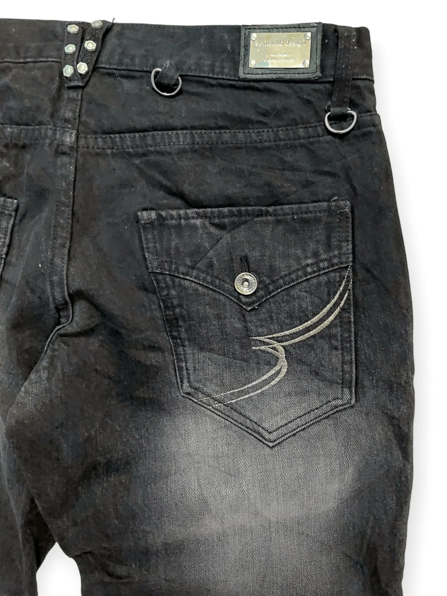 semanticdesign Flare Jeans Semantic Design Black Boot Cut Size US 34 / EU 50 - 16 Thumbnail