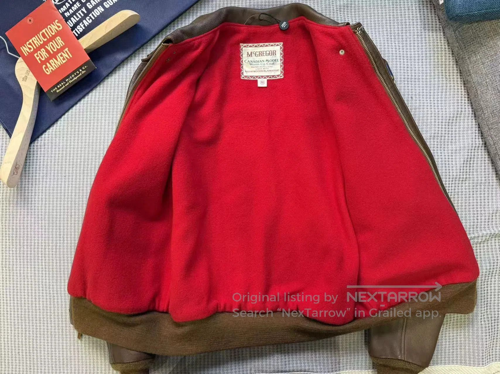 The Real McCoy's Real McCoy A2 Sheepskin Jacket. Size US XXS / EU 40 - 7 Thumbnail