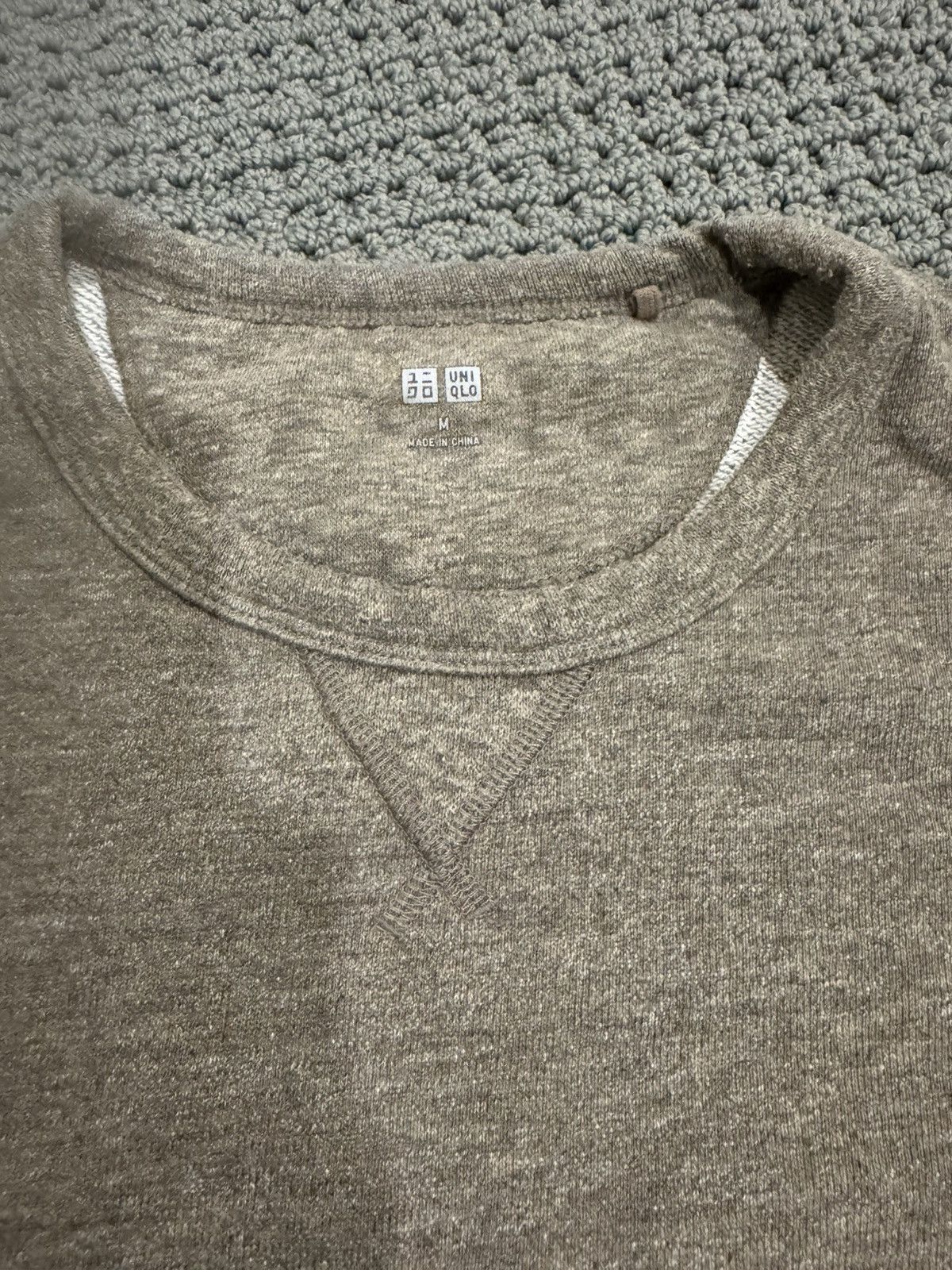 Uniqlo Vintage fleece sweatshirt in taupe Size US M / EU 48-50 / 2 - 1 Thumbnail