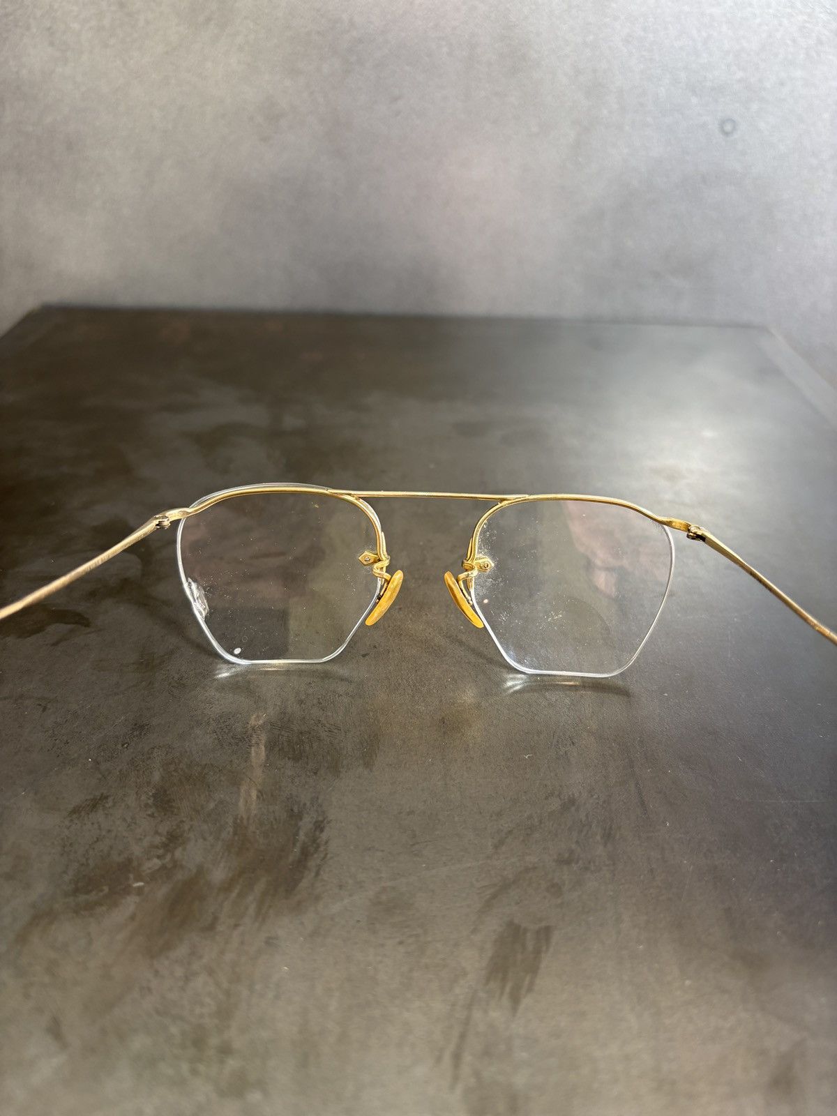 Bausch & Lomb Antique B&L Eyeglasses 1930s Bausch GoldFill HalfRim Frames Size ONE SIZE - 15 Thumbnail
