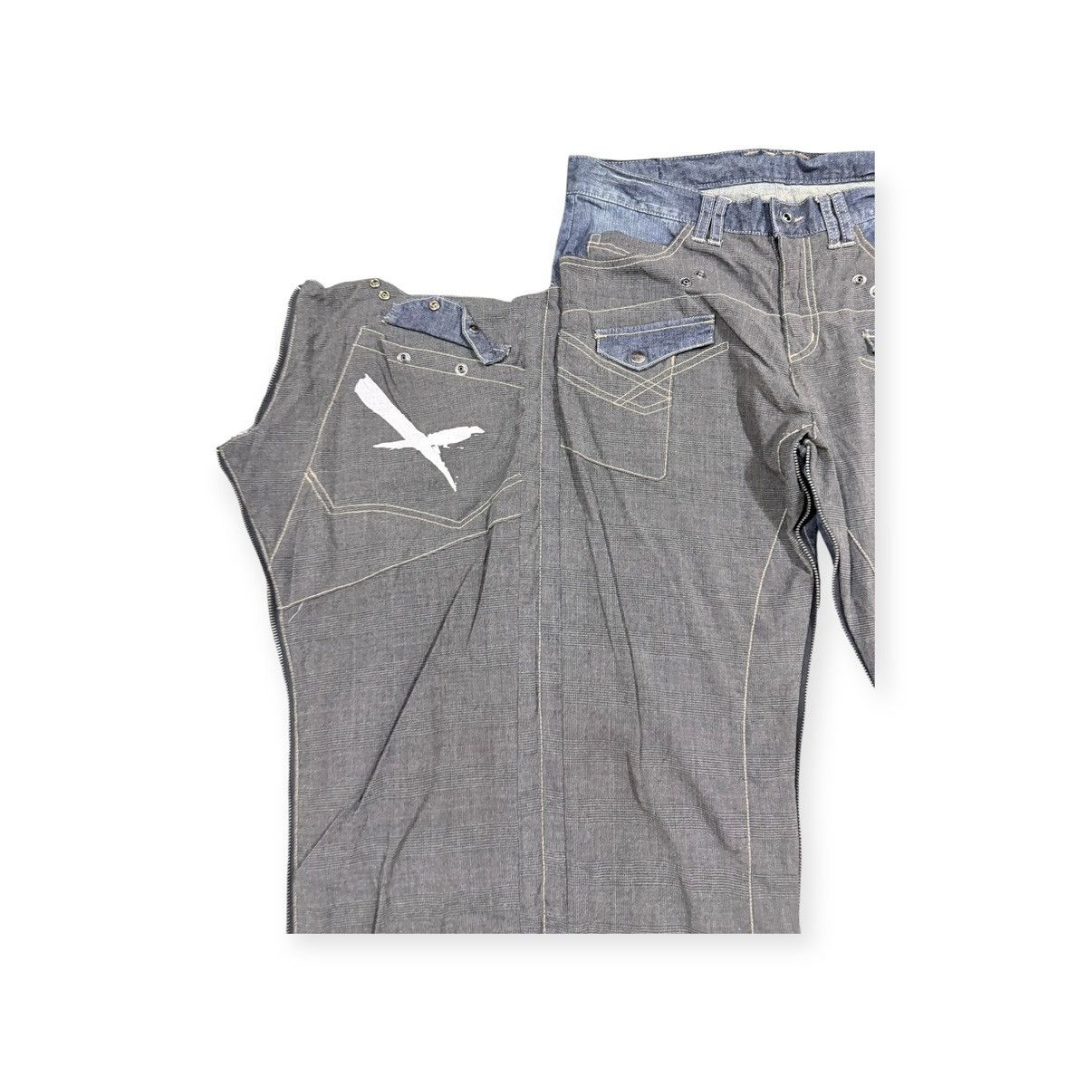 Seditionaries Vtg🔥Avant-Garde ppfm AnarchyDenim Eastern Rock Reverseible Size US 33 - 13 Thumbnail