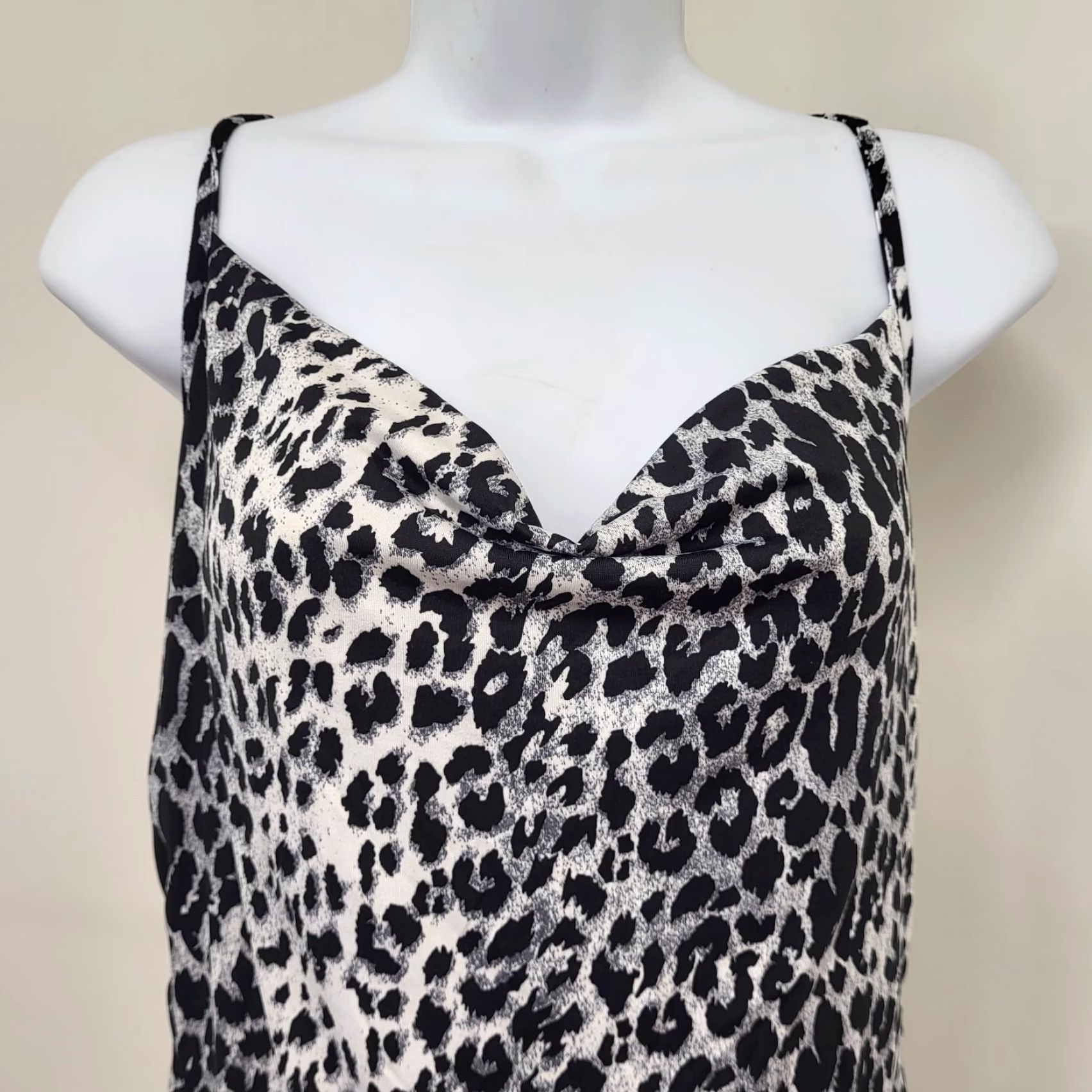 Vintage Forever Rose Couture Maxi Dress Women's L Leopard Print Strappy Scoop Neck Sleeveless Slip Dress Tank Dress Size L / US 10 / IT 46 - 2 Thumbnail