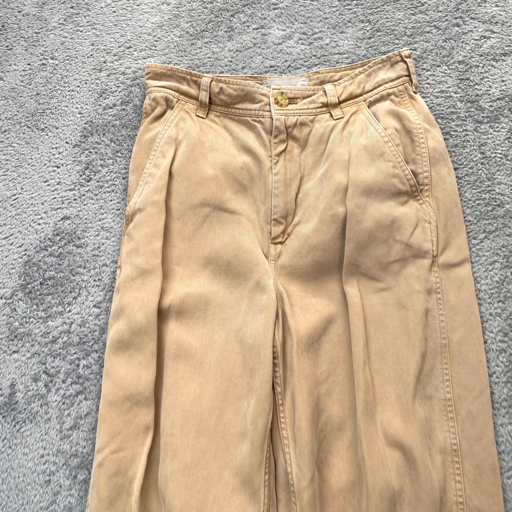 Everlane Everlane Womens Beige Chino Pants Tapered Leg Resort Casual Baggy 00 Size 26" / US 2 / IT 38 - 5 Thumbnail