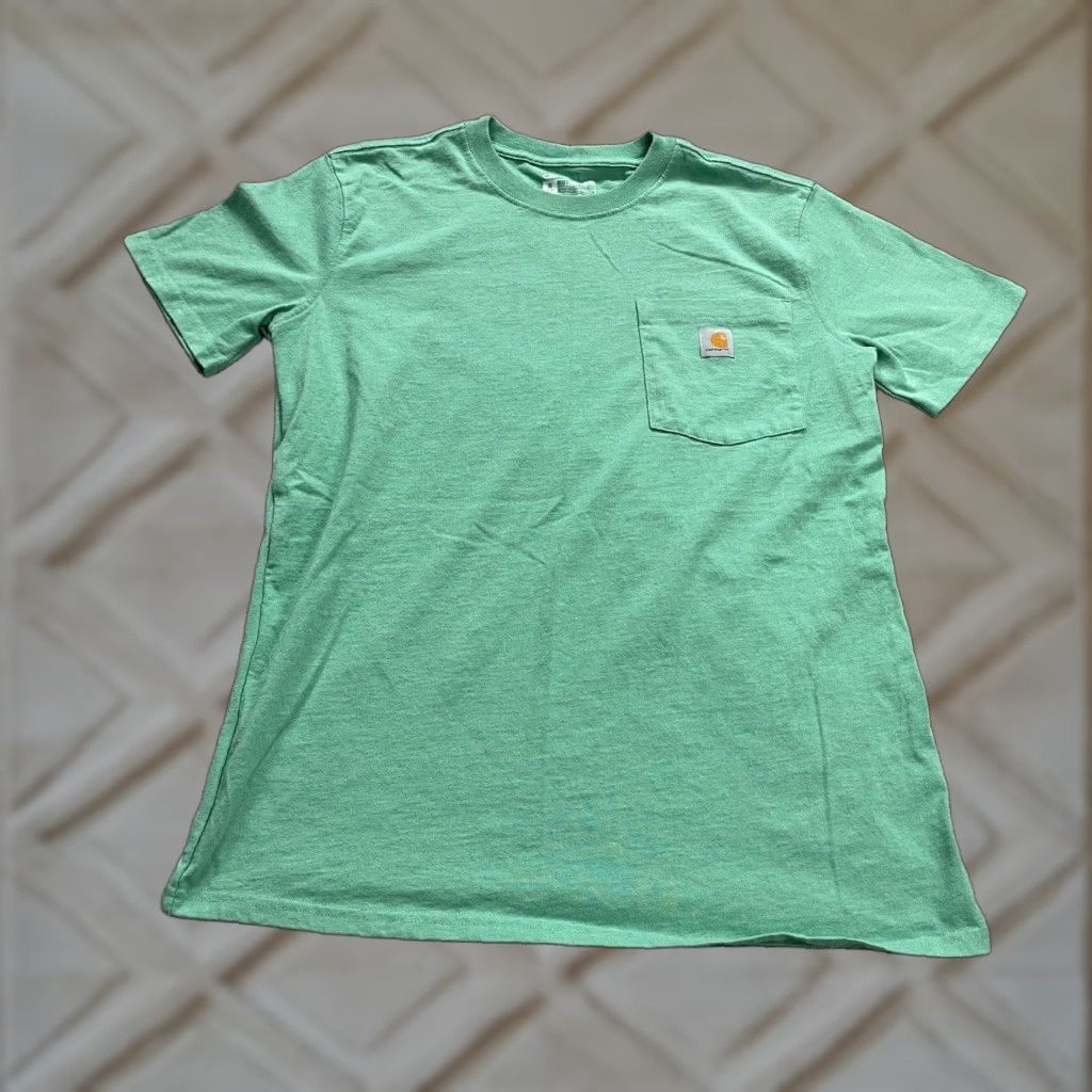 Carhartt Carhartt G82 T-Shirt Mens Medium Green Short Sleeve Pocket Tee Loose Fit Casual Shirt Men Green Size US M / EU 48-50 / 2 - 1 Thumbnail