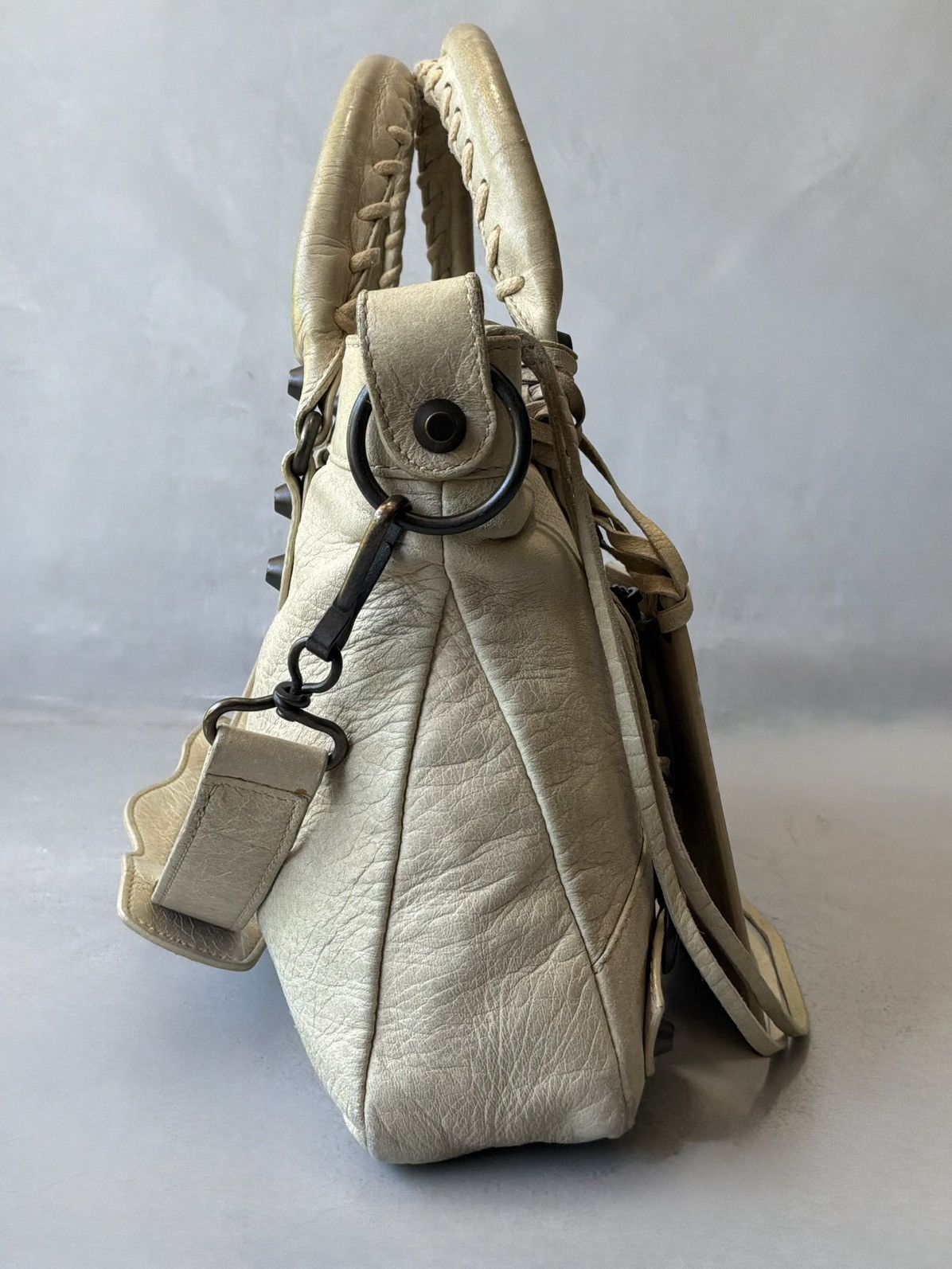 Balenciaga Balenciaga - Le First - Beige Lambskin Bag Size ONE SIZE - 10 Thumbnail