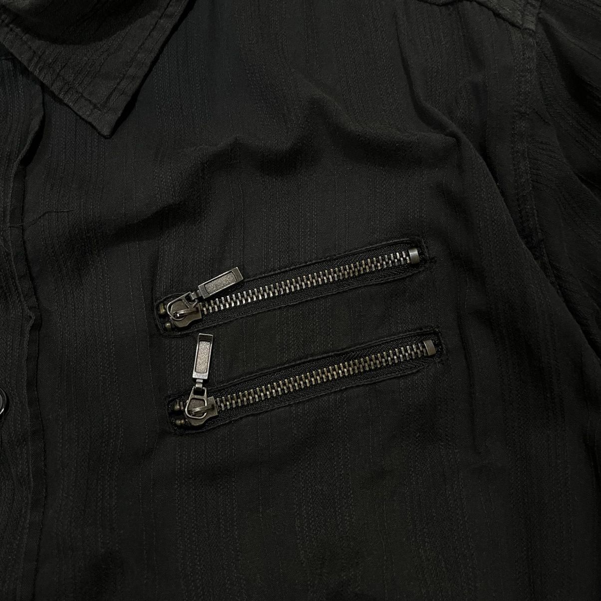 Y2K Commontage Zipper Punk Shirt