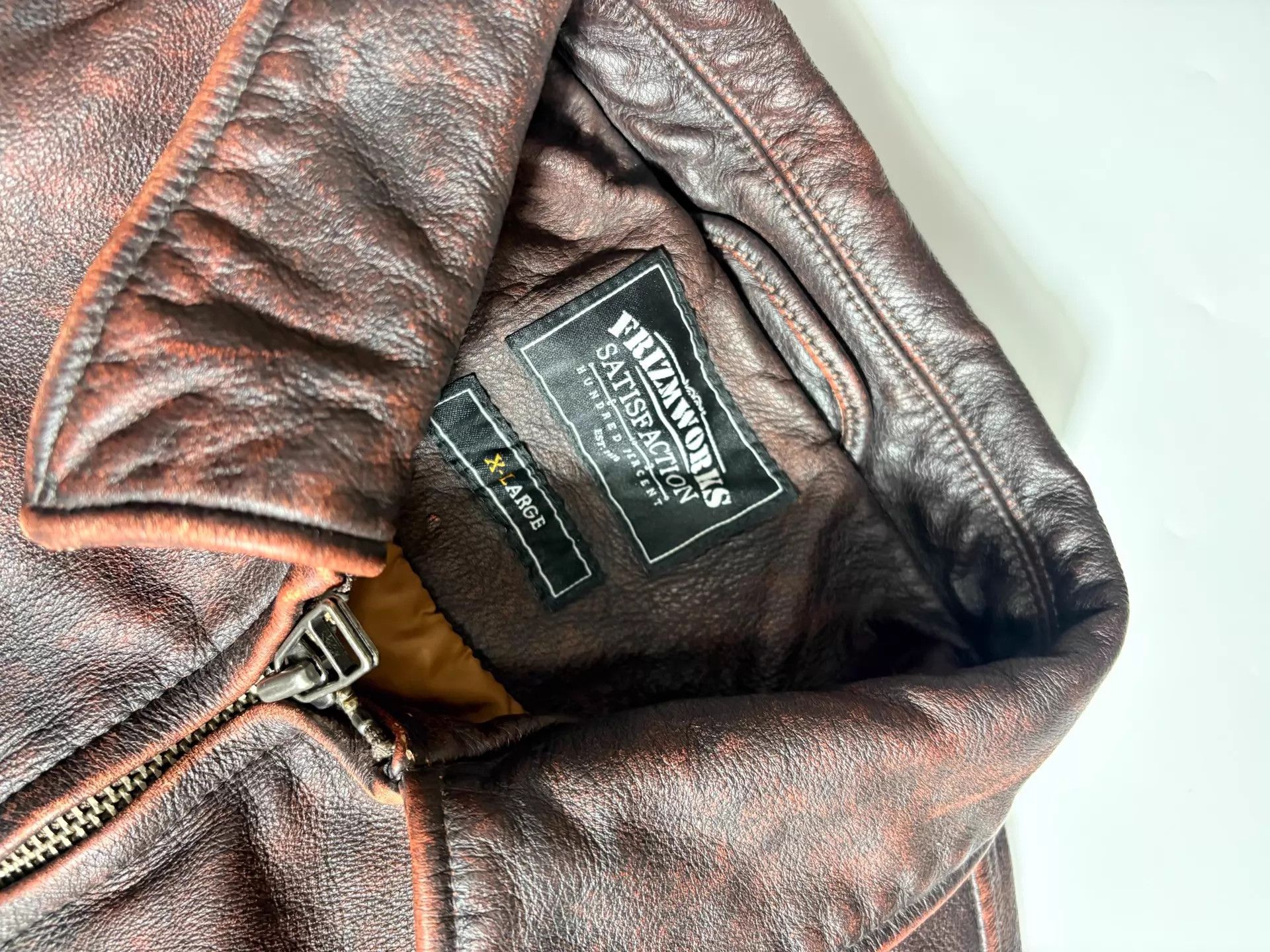 Other Prizm Works Distressed Leather Jacket L Archive Size US L / EU 52-54 / 3 - 6 Thumbnail