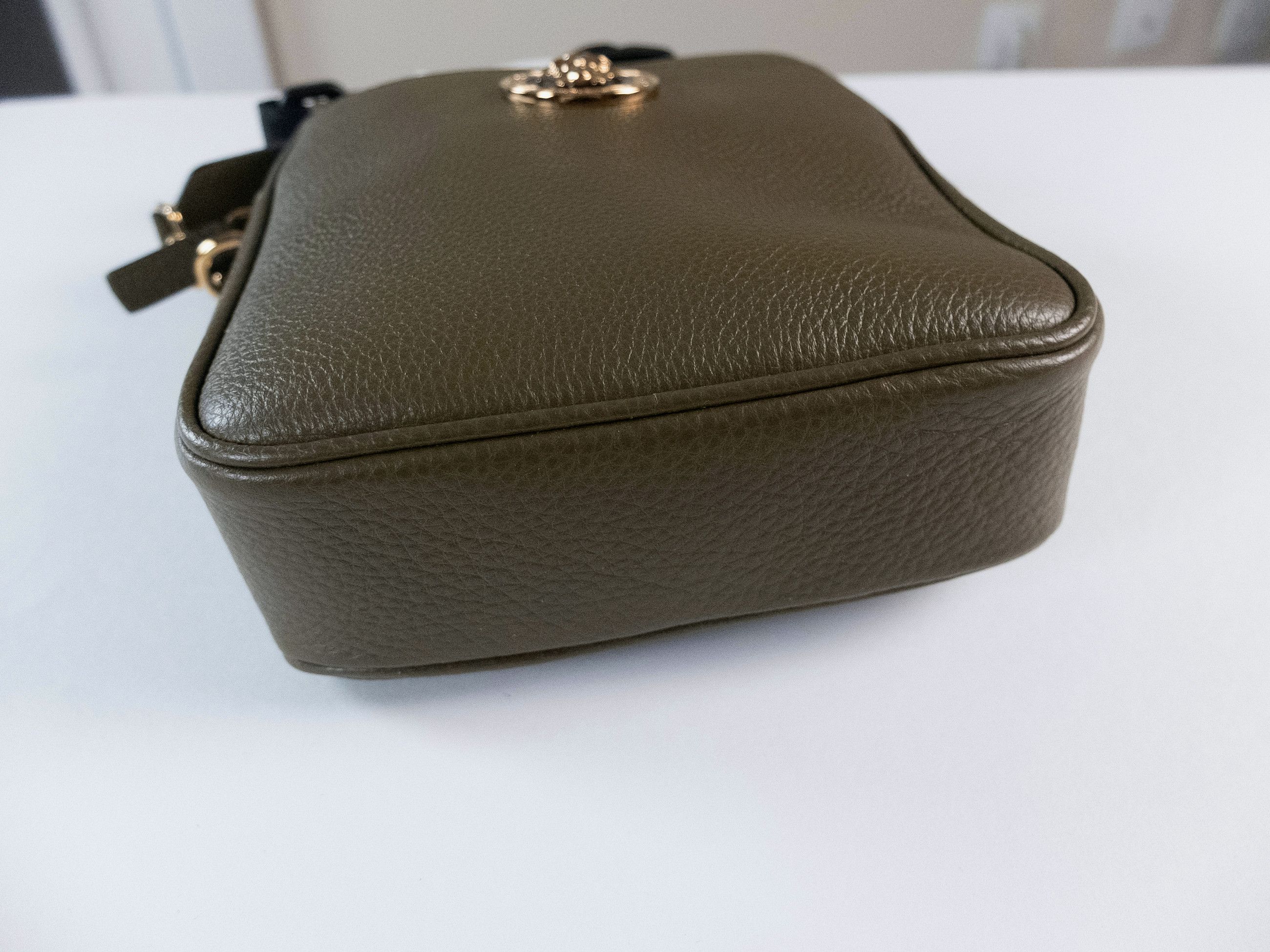 Versace VERSACE La Medusa olive green leather crossbody bag NWT Size ONE SIZE - 7 Thumbnail