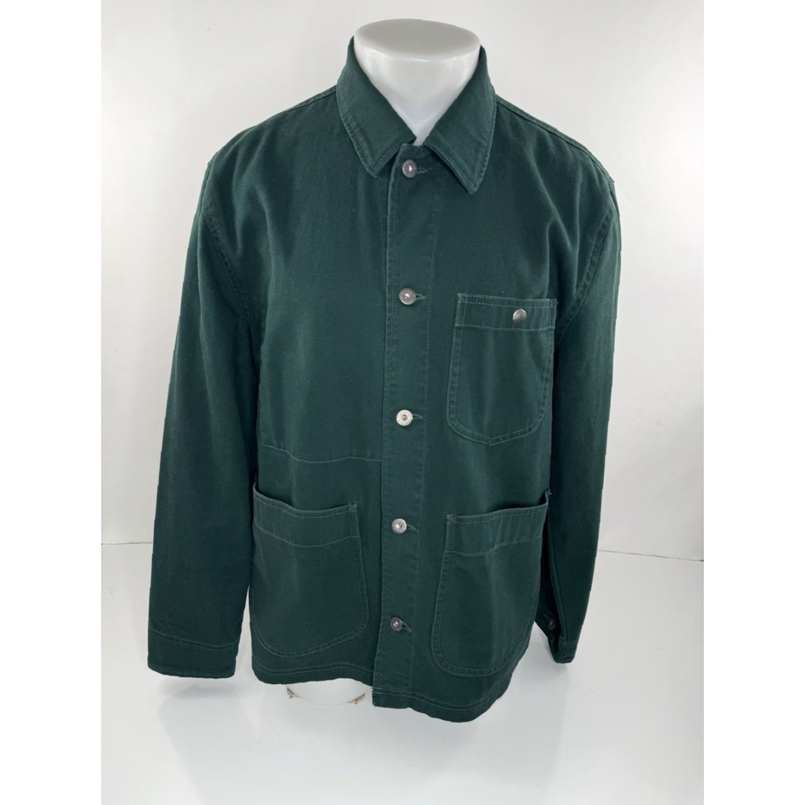 Wallace & Barnes Wallace & Barnes Jacket - Canvas Ranch Chore Barn Field Mens M/L Green Cotton Canvas Coat - EXCELLENT Size US L / EU 52-54 / 3 - 2 Thumbnail