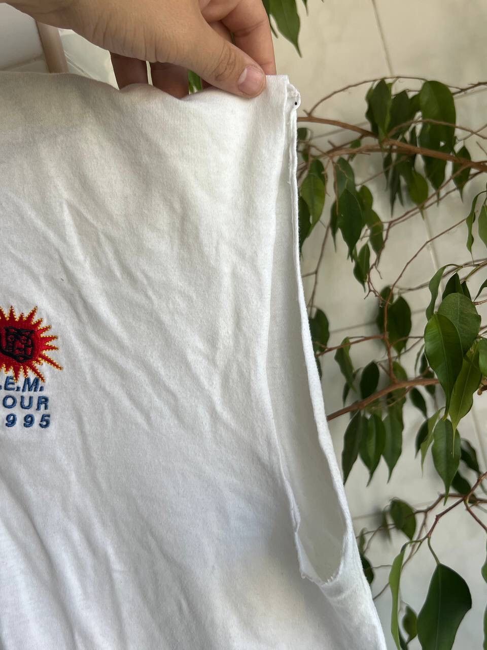 Band Tees × Vintage Vintage REM Tour 1995 Rock Band T shirt Tank Top White Y2K Size US XL / EU 56 / 4 - 6 Thumbnail