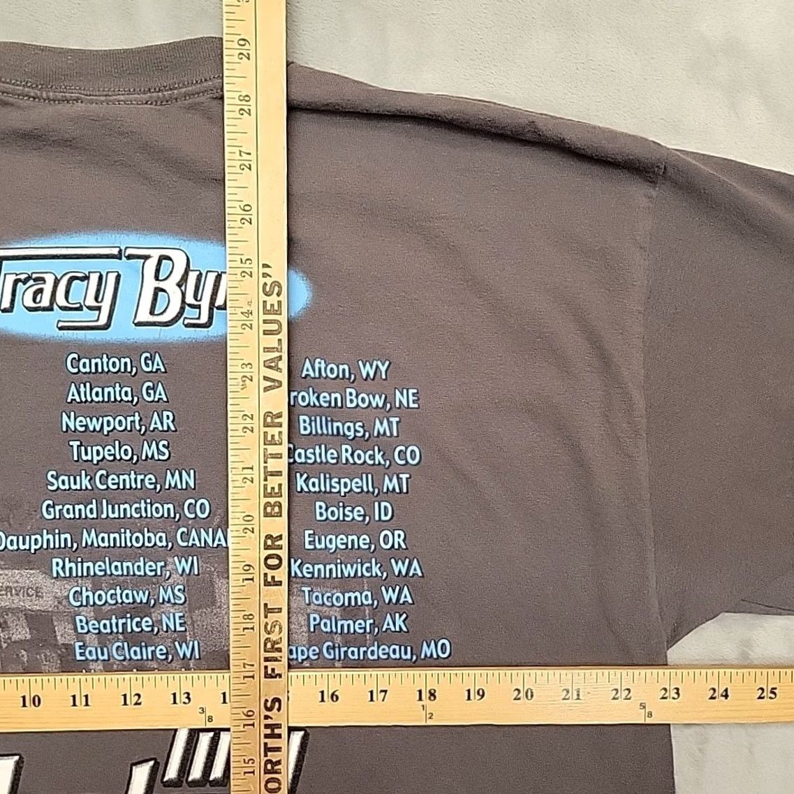 Gildan Kenny Chesney Shirt Mens XL Gray In That Tiny Town Tour Concert Country Western Shirt Size US XL / EU 56 / 4 - 5 Thumbnail