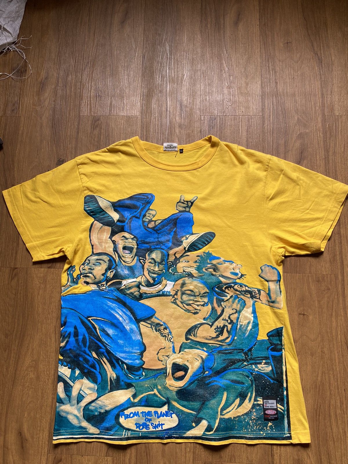 Vintage Vintage CONART Streetwear All Of Print 90s Yellow Size US XL / EU 56 / 4 - 1 Thumbnail