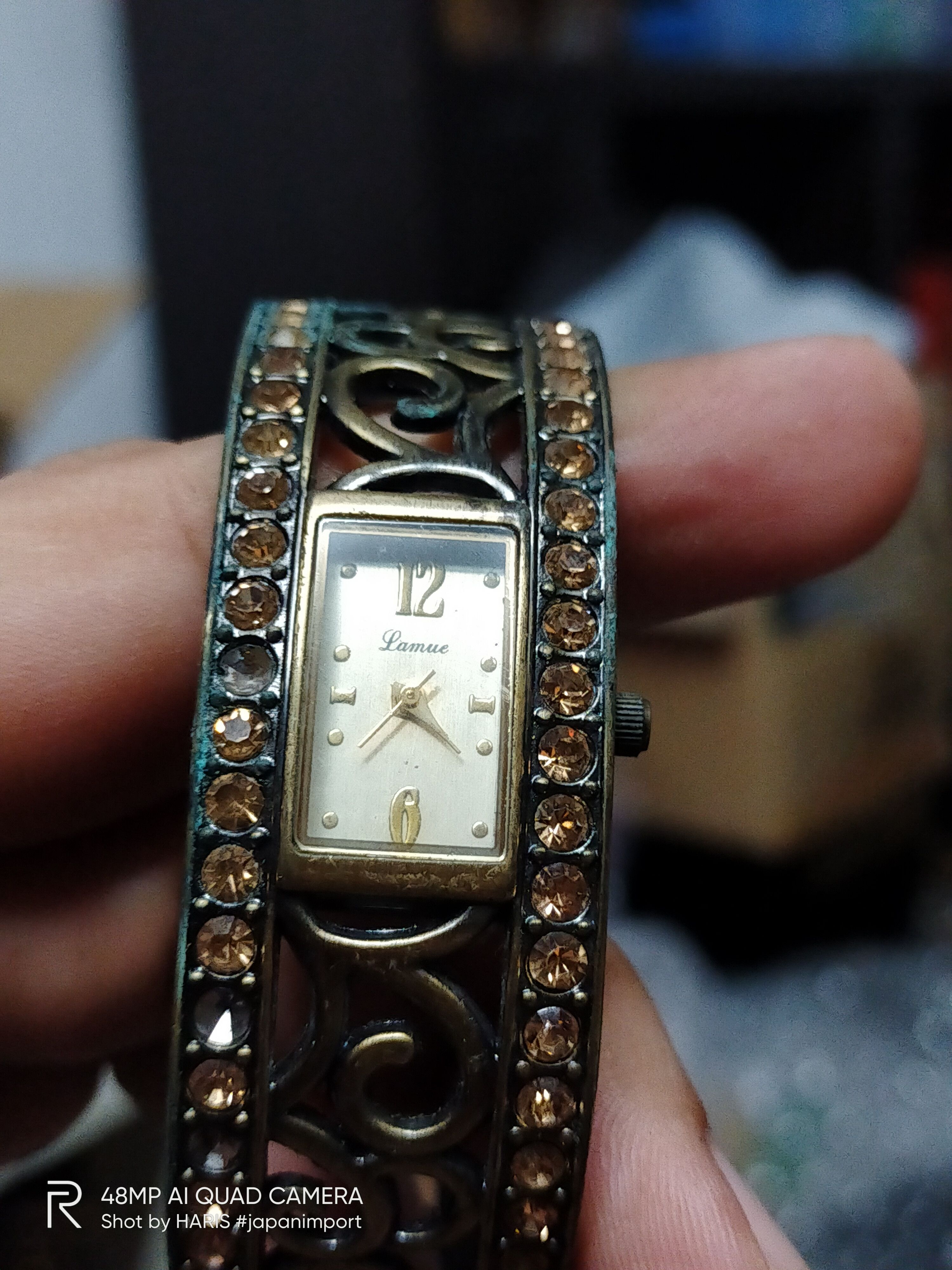 Japanese Brand LAMUE 💥 Retro PUNK Vintage Bracelet Watch (Japan) Size ONE SIZE - 6 Thumbnail