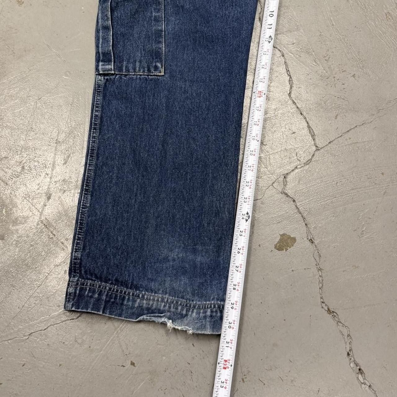 Vintage PnB Nation Cargo Baggy Blue Embroidered Jeans Size 32 x 30 Size US 34 / EU 50 - 6 Thumbnail