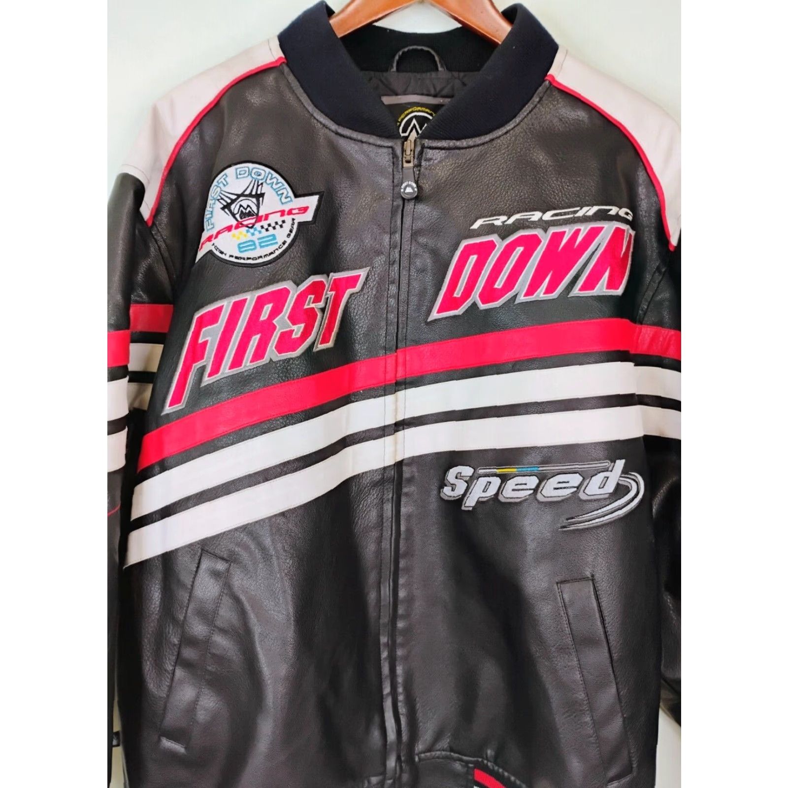 Vintage VINTAGE First Down Jacket Bomber Shirt? Size US XL / EU 56 / 4 - 2 Thumbnail