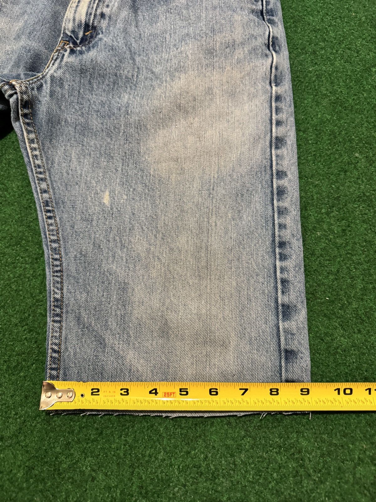 Levi's Y2K Levi Cutoff Jorts Regular Fit Grunge Skater Denim Shorts Size US 33 - 7 Thumbnail