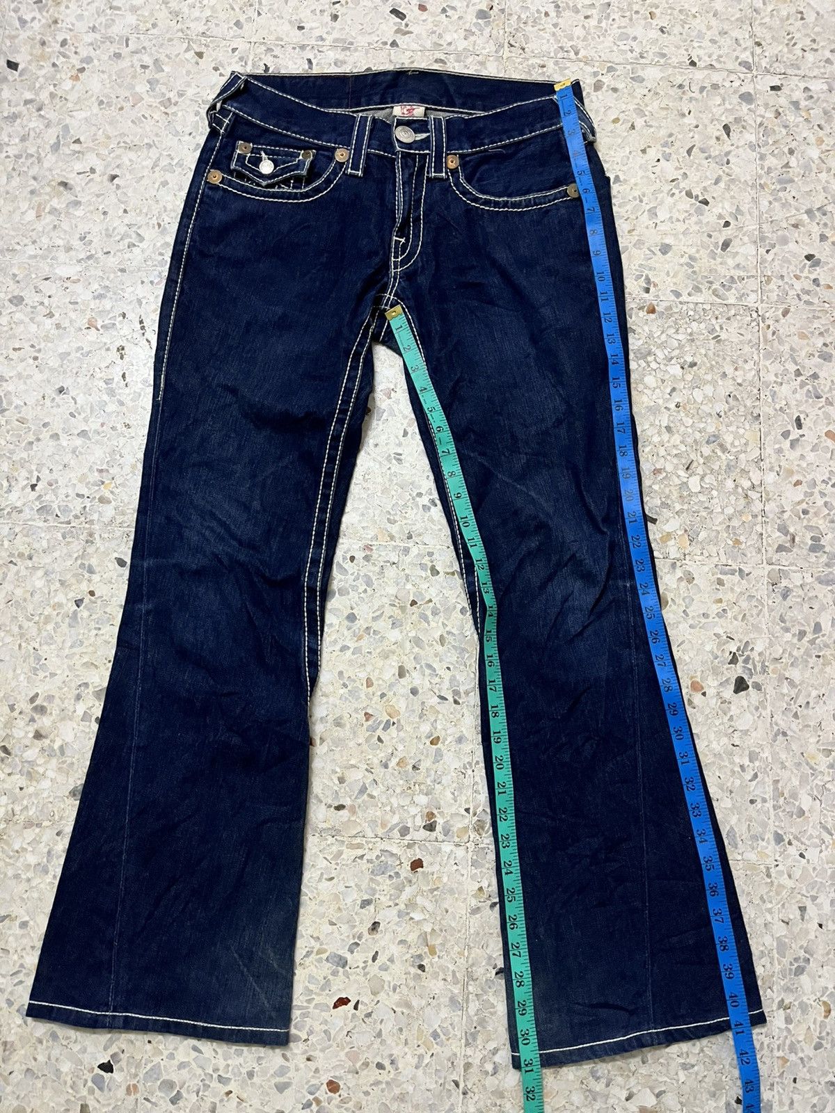 True Religion Vintage True Religion Frankie Big T Bootcut Denim Rare Cut Size US 33 - 15 Thumbnail