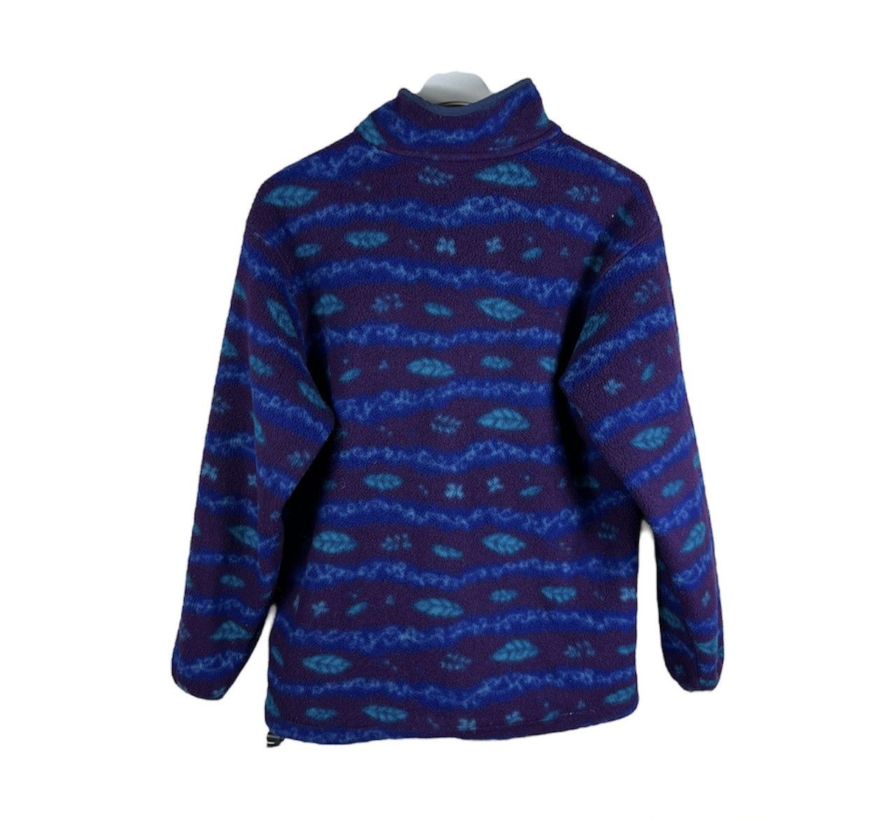 L.L. Bean Vintage L.L. Bean 90s synchilla leaf patterned retro fleece Size US M / EU 48-50 / 2 - 2 Thumbnail
