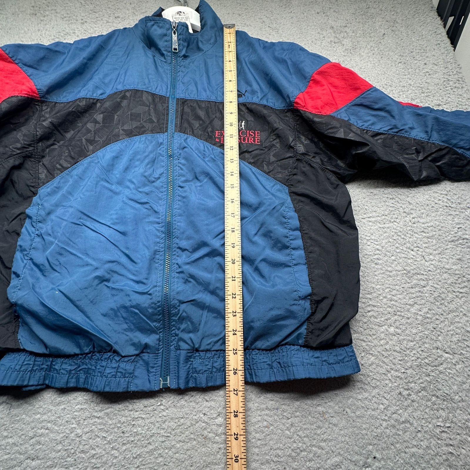 Puma VTG 90s Puma Windbreaker Jacket Men Medium Blue Lined Size US M / EU 48-50 / 2 - 6 Thumbnail