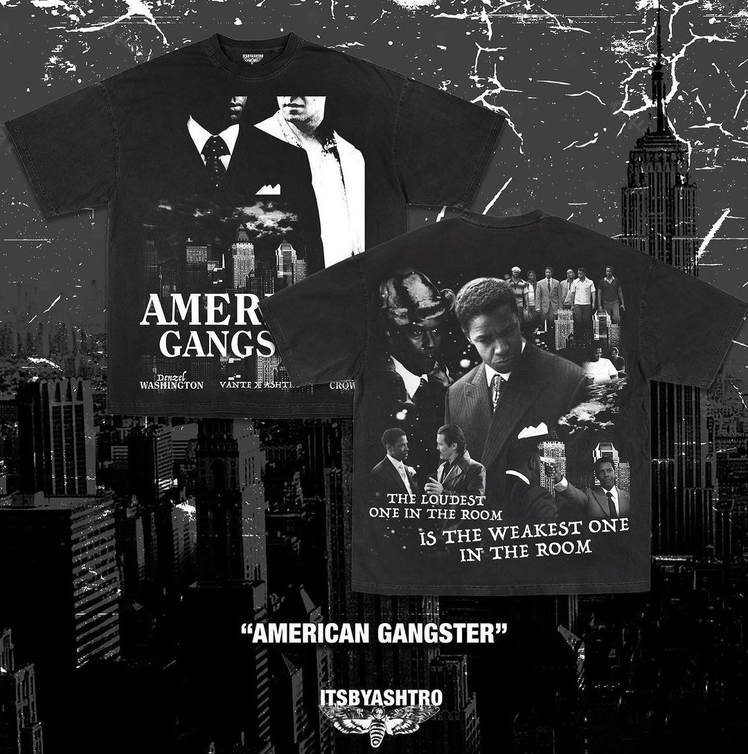 Vintage American Gangster T-shirt Size US L / EU 52-54 / 3 - 6 Thumbnail