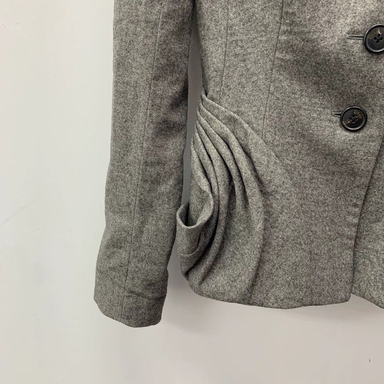 Dior Dior Gray-brown wool single-breasted long-sleeved suit Size XS / US 0-2 / IT 36-38 - 4 Thumbnail