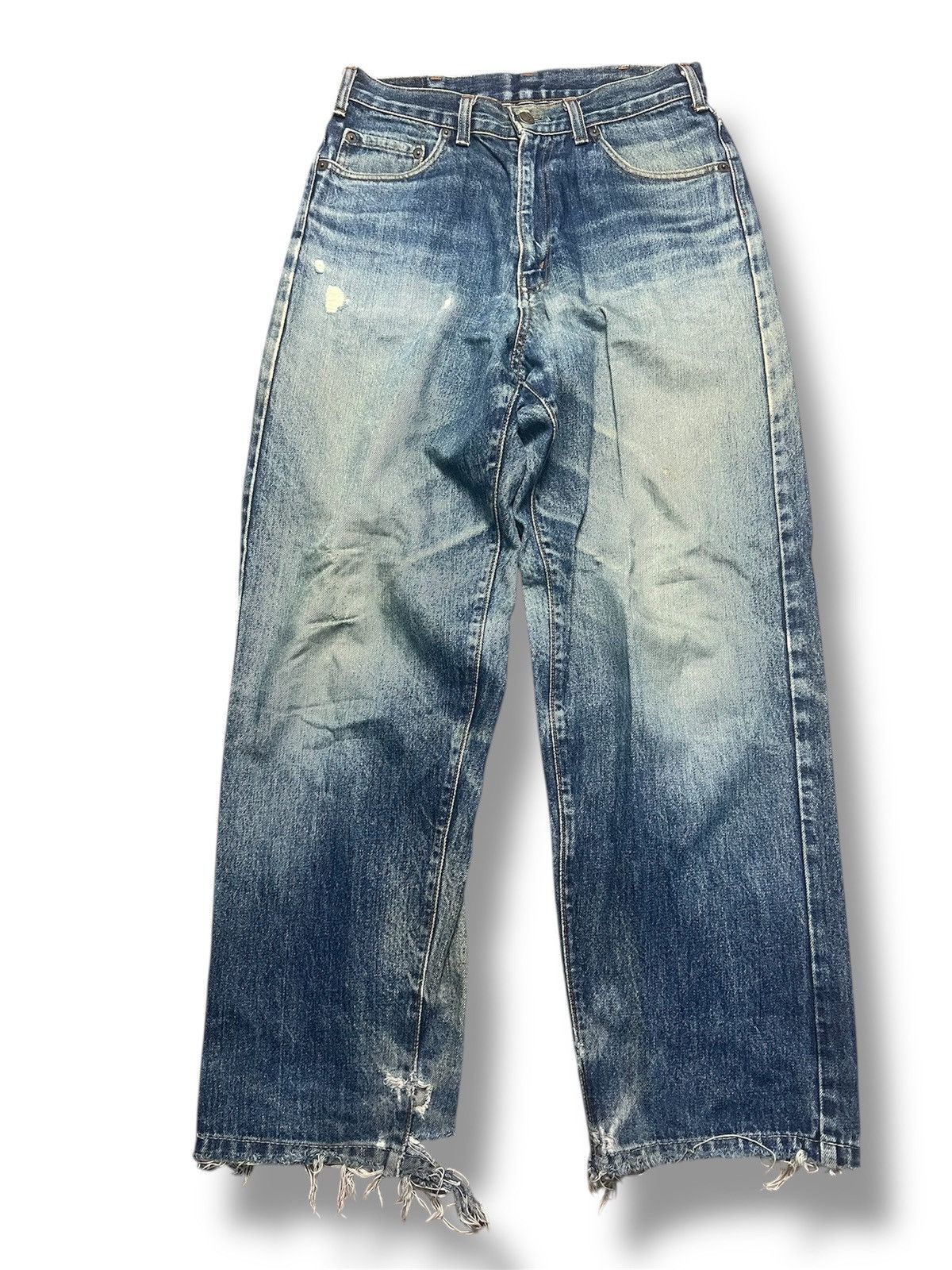 Japanese Brand Heart Denim P905 by Big John Corp Japan -Wide Leg Jeans (43) Size US 29 - 1 Thumbnail