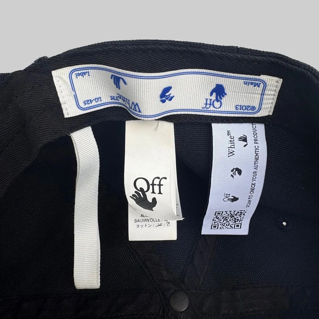 Off-White Off-White Black Off White Logo Bookish Baseball Cap Hat Size ONE SIZE - 5 Thumbnail
