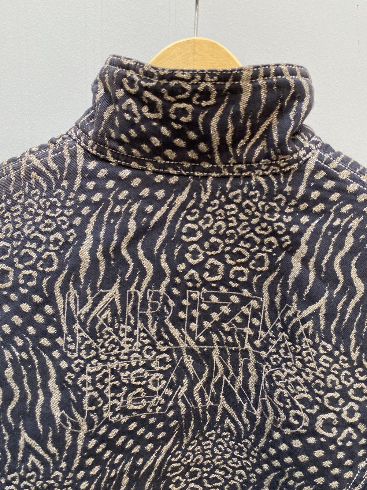 Krizia Uomo Krizia Jeans Leopard Pattern Mix Leather Jacket Boxy Fit Size US M / EU 48-50 / 2 - 3 Thumbnail