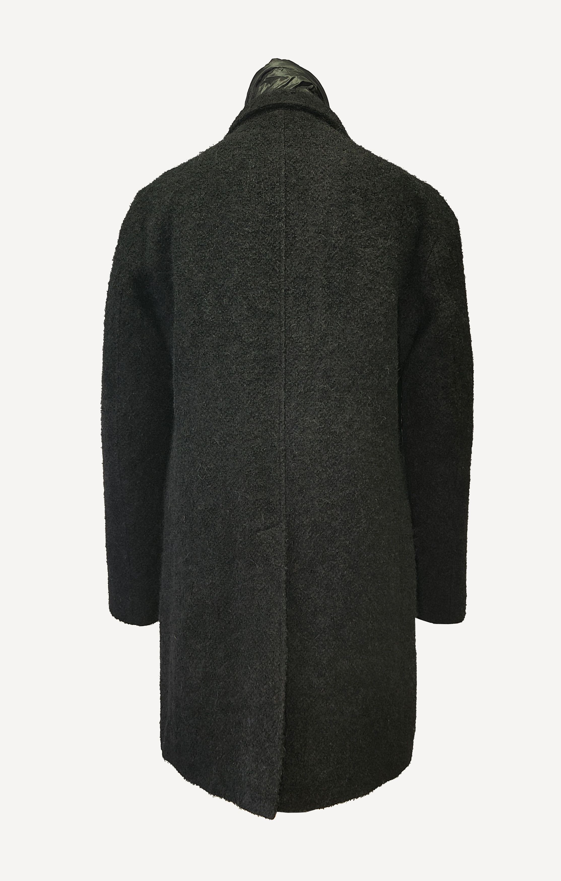Herno HERNO _ WOOL _ MOHAIR _ ALPACA _ PADDED BLACK BEAVER COAT Size US L / EU 52-54 / 3 - 2 Thumbnail