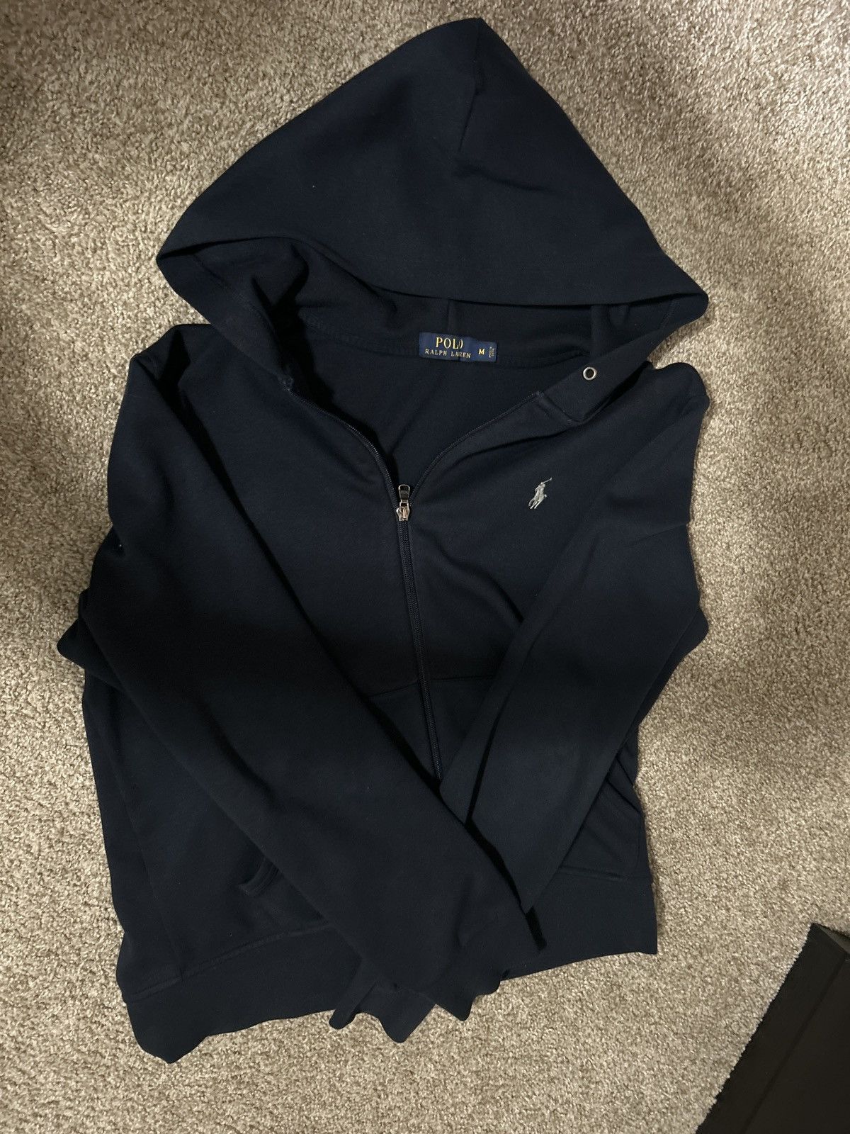 Polo Ralph Lauren raulph lauren zip up dark blue gray logo Size US M / EU 48-50 / 2 - 6 Thumbnail
