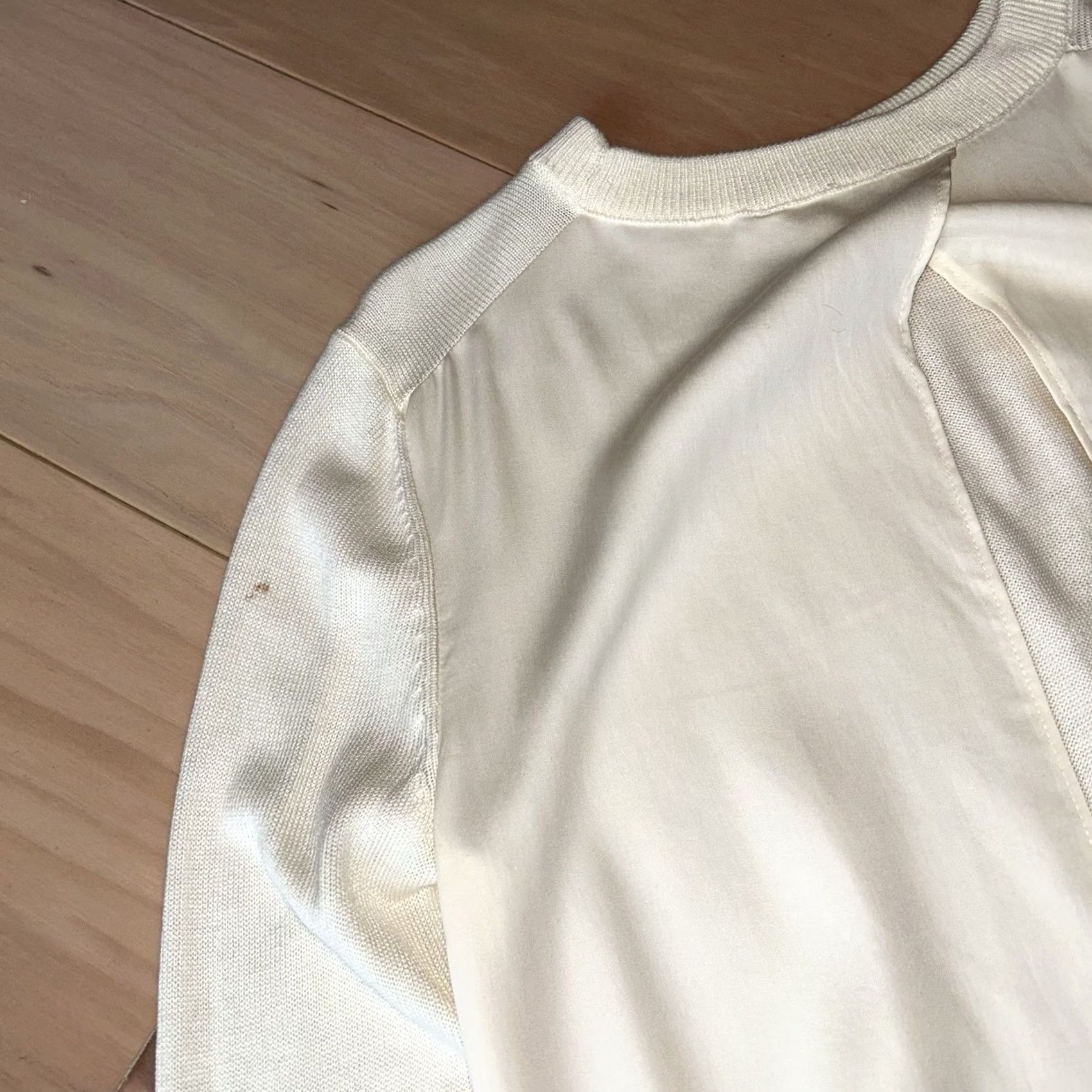 Lululemon Lululemon Still At Ease Ivory Pullover Open Back Sweater - Size Medium - Vintage Size M / US 6-8 / IT 42-44 - 5 Thumbnail
