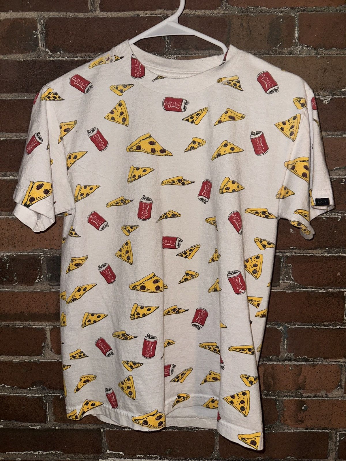 Golf Wang Golf Wang All Over Pizza n Coke Tee Size US S / EU 44-46 / 1 - 1 Thumbnail