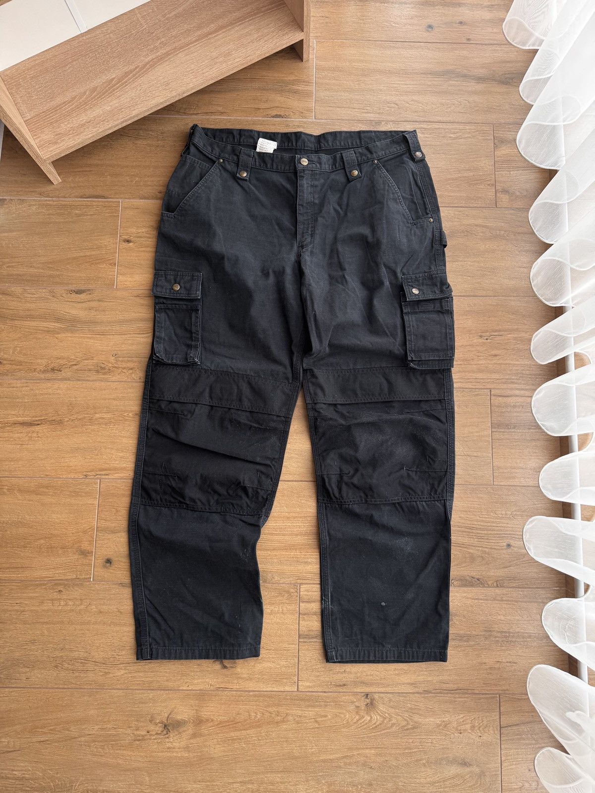 Carhartt × Carhartt Wip × Vintage Vintage Carhartt WIP Workwear Black Streetwear Pants Size US 40 / EU 56 - 1 Thumbnail