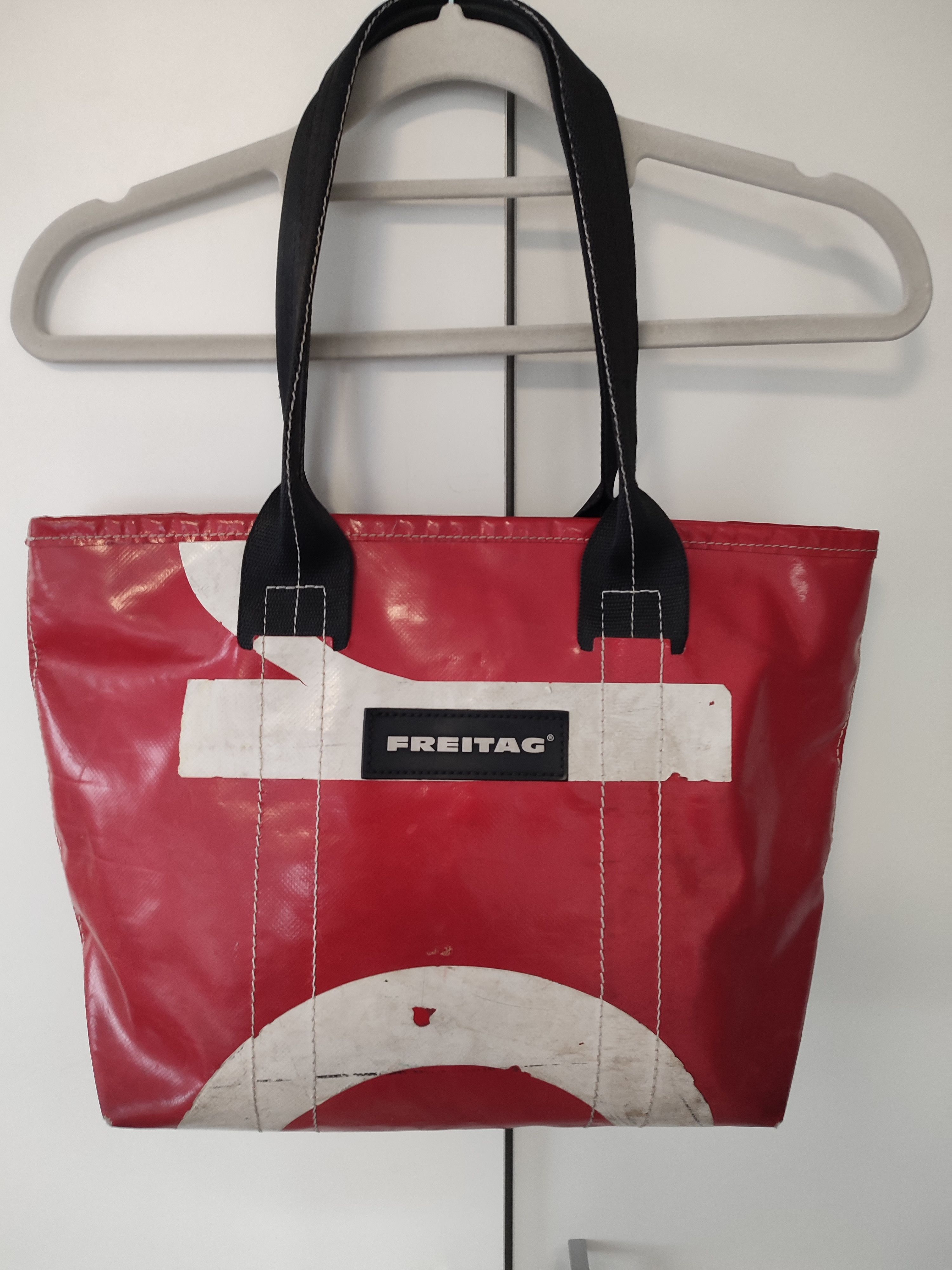 Freitag Red Tote Bag 38 X28 Cm, Men's