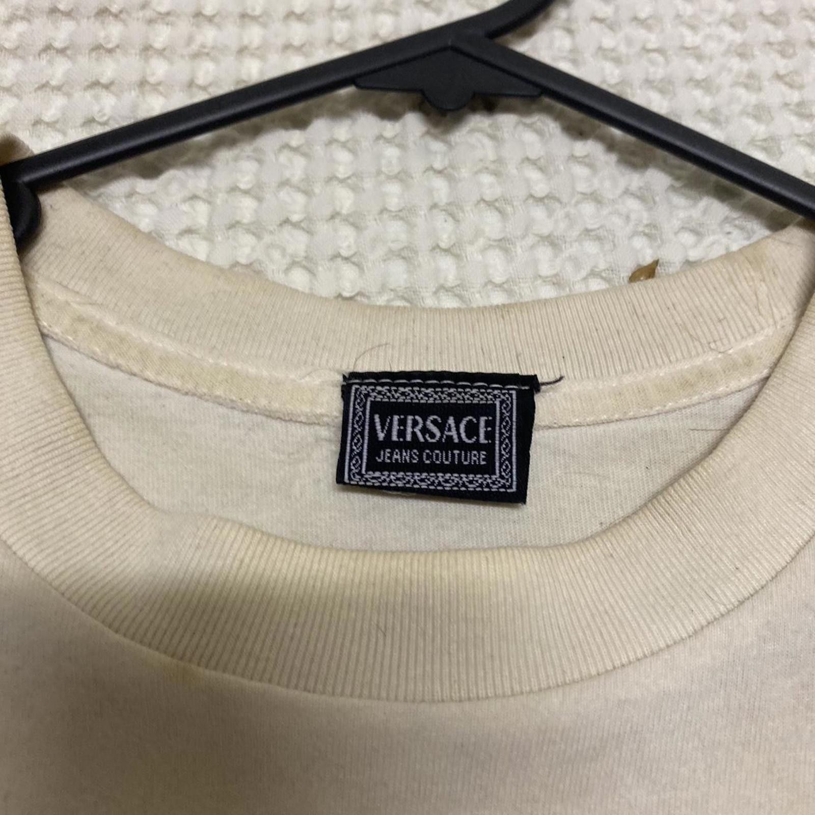 Versace Jeans Couture Versace Jeans Couture Men's T-Shirt Cream Colour Size US M / EU 48-50 / 2 - 2 Thumbnail