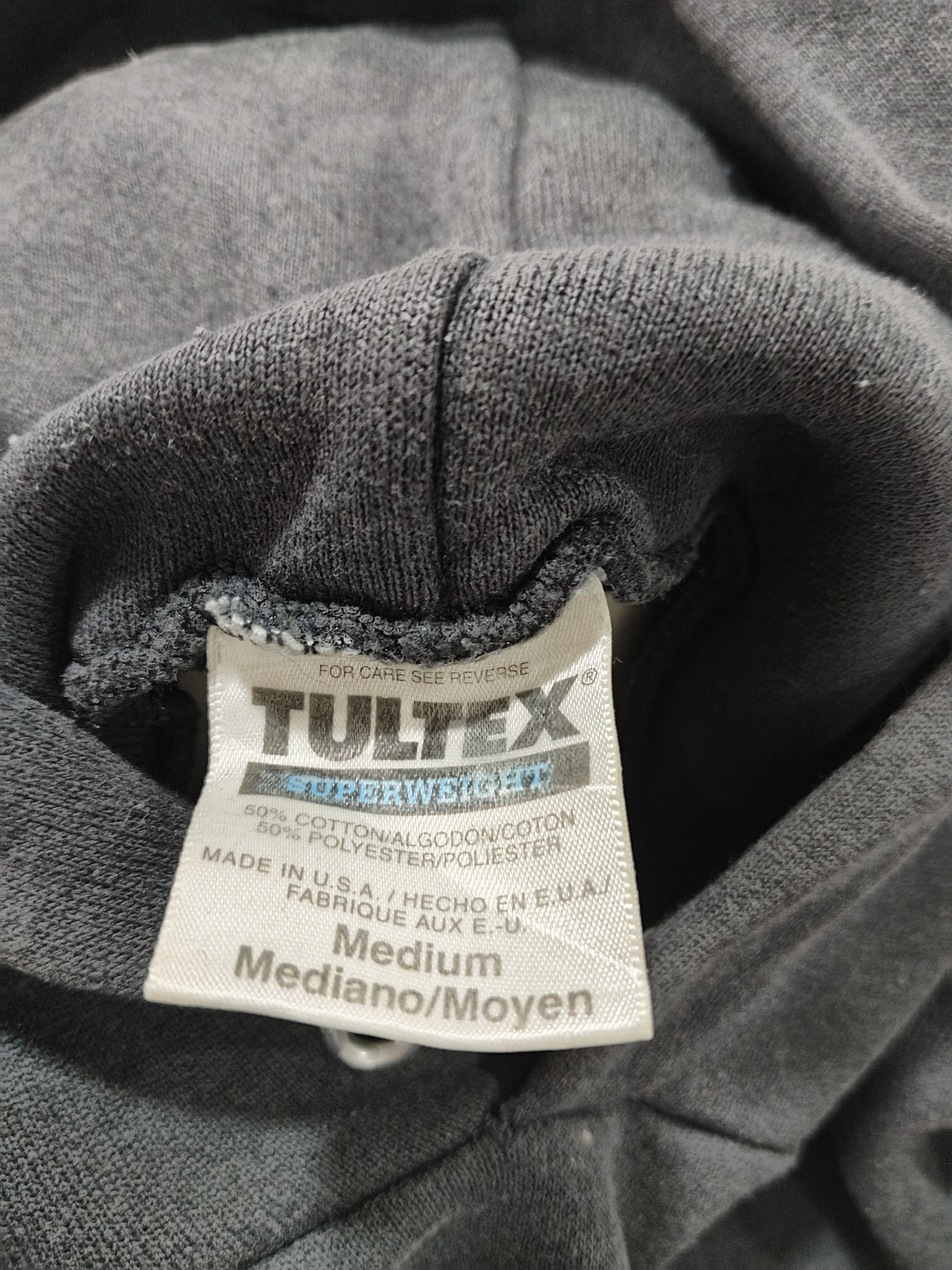 Tultex × Vintage Vintage 90s Tultex Plain Hoodie Sweatshirt Size US M / EU 48-50 / 2 - 4 Thumbnail
