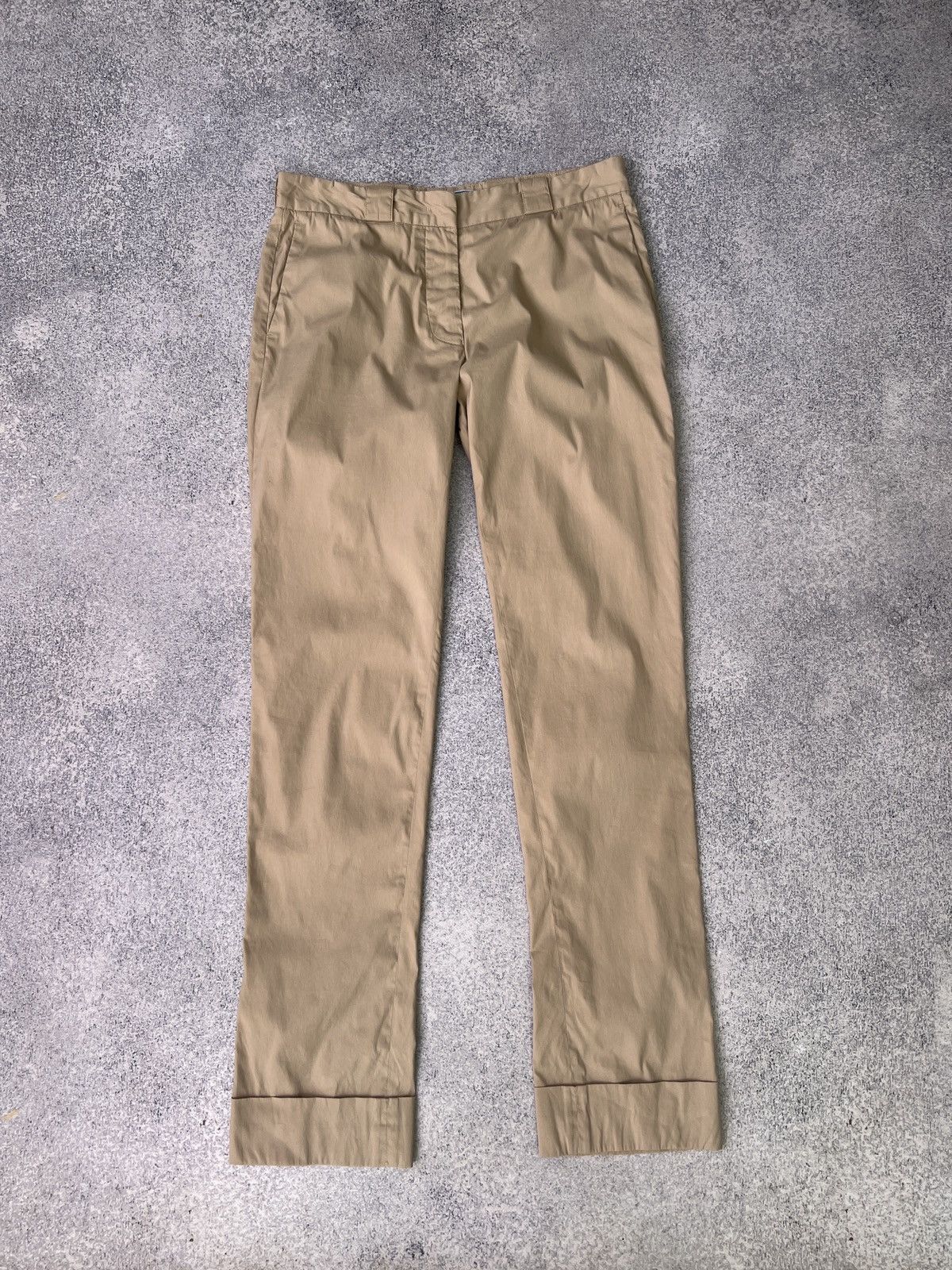 Prada × Vintage Vintage Prada Milano Beige women’s Chino Pants Size 27" / US 4 / IT 40 - 3 Thumbnail