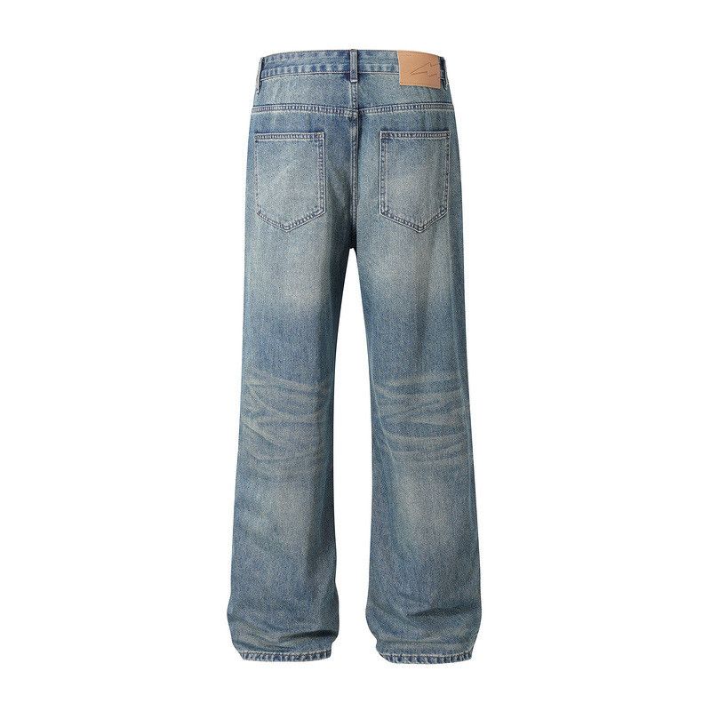 Jean High street washed loose wide-leg classic jeans jeans Size US 34 / EU 50 - 2 Thumbnail