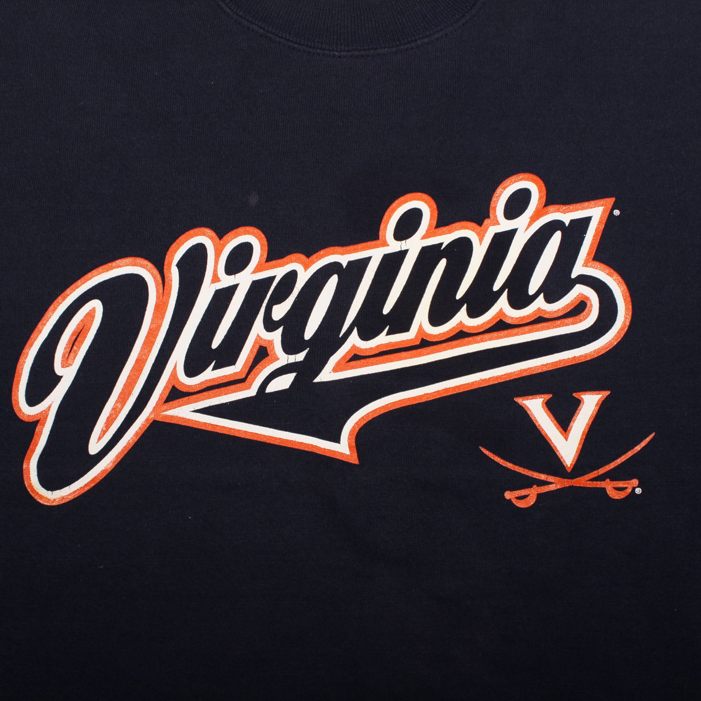 NCAA × Starter × Vintage Starter University of Virginia Crewneck Sweatshirt Size US L / EU 52-54 / 3 - 2 Thumbnail