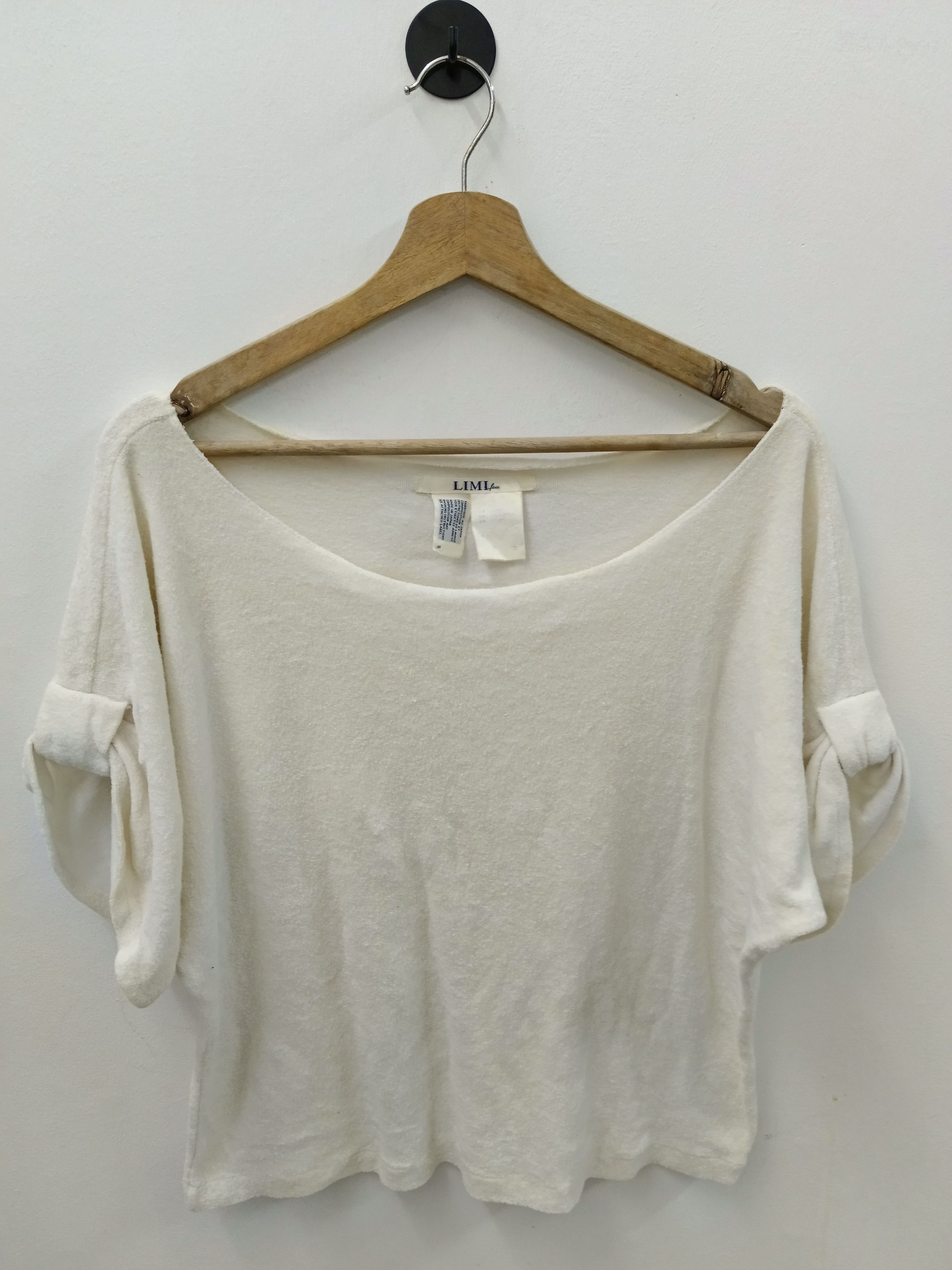 Limi Feu LIMI feu Terry Cloth Boat Neck Top Size S / US 4 / IT 40 - 1 Thumbnail