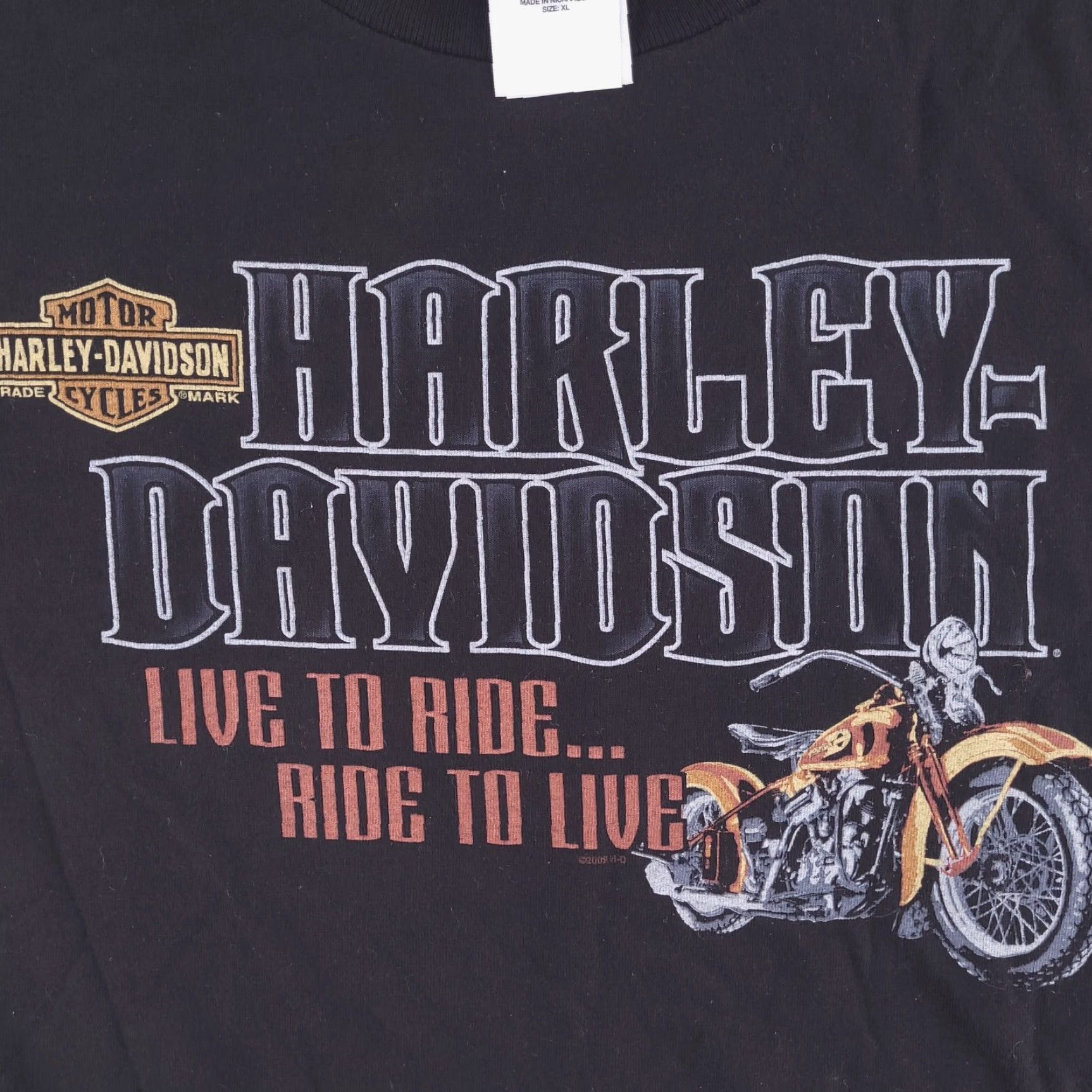 Harley Davidson VINTAGE Harley-Davidson Shirt Mens XL Crewneck Gettysburg Battlefield Black Short Sleeve Size US XL / EU 56 / 4 - 3 Thumbnail