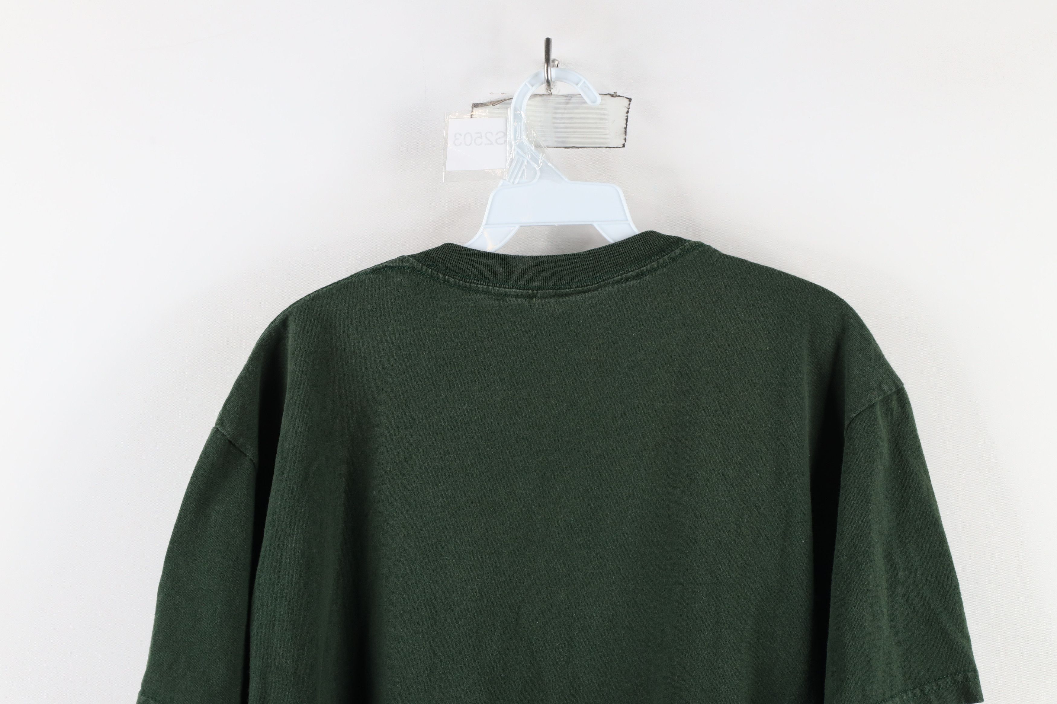 Vintage Vintage Spell Michigan State University T-Shirt Green Cotton Size US L / EU 52-54 / 3 - 9 Thumbnail