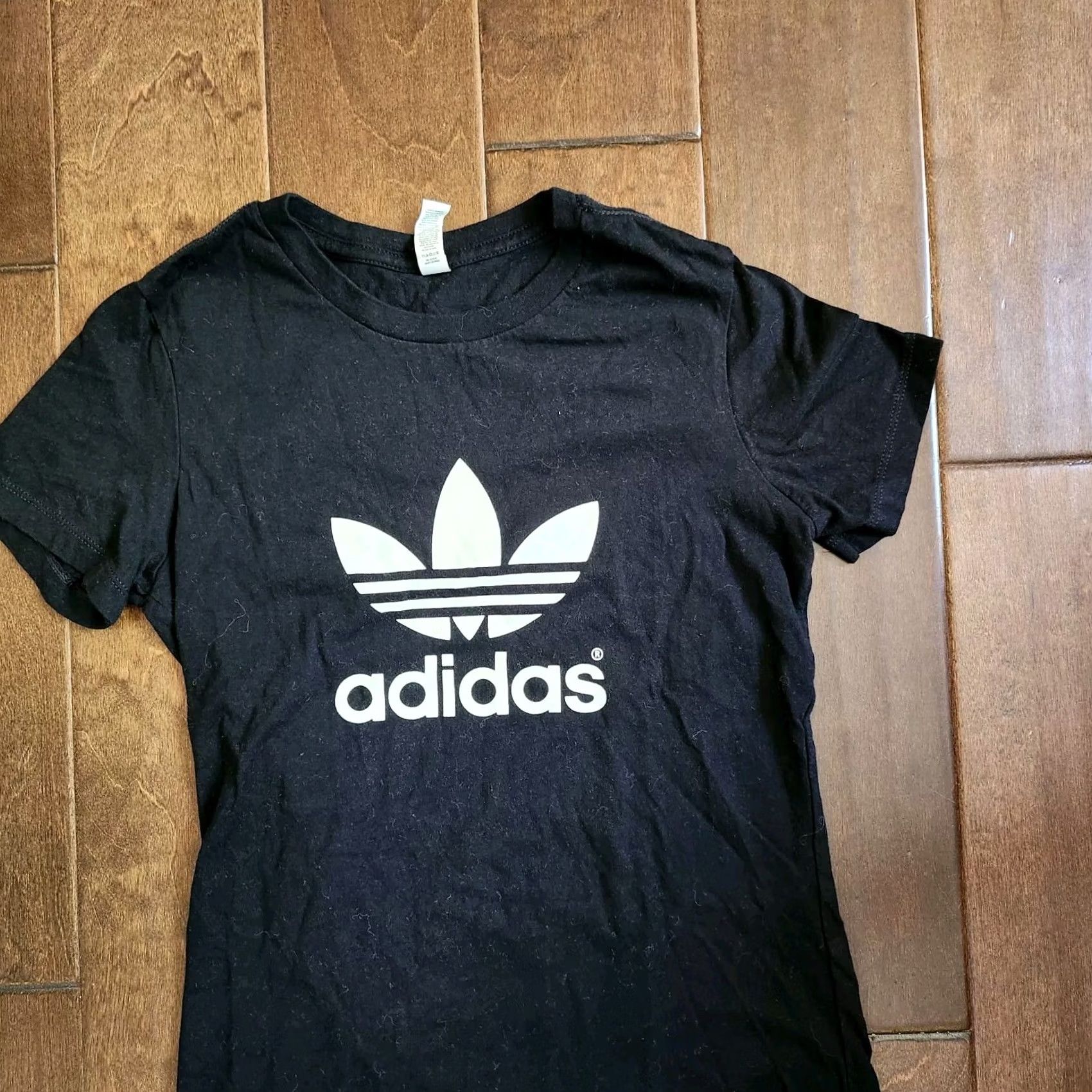 Adidas Adidas Black Tee Shirt Mens Size M Crew Neck Short Sleeve Logo T-Shirt Trefoil - Cotton Size US M / EU 48-50 / 2 - 4 Thumbnail