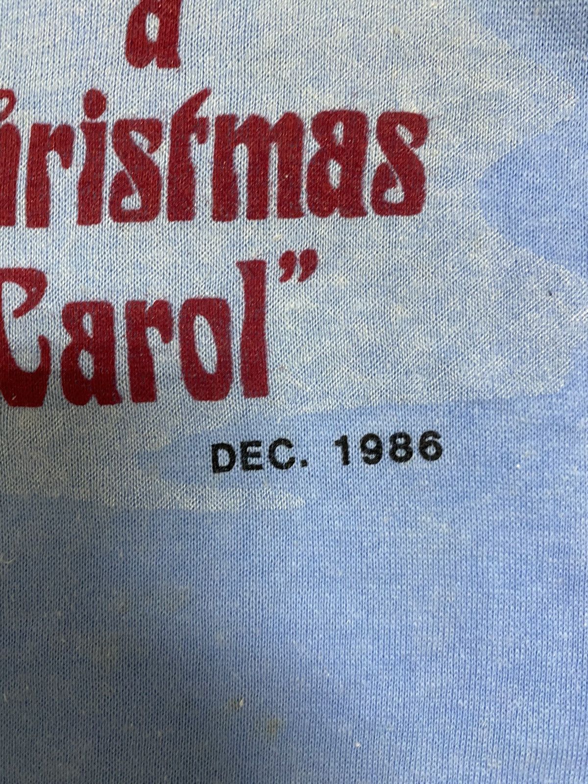 Vintage Rare Vtg A Christmas Carol Dec. 1986 Movie Sweatshirt Size US L / EU 52-54 / 3 - 3 Thumbnail
