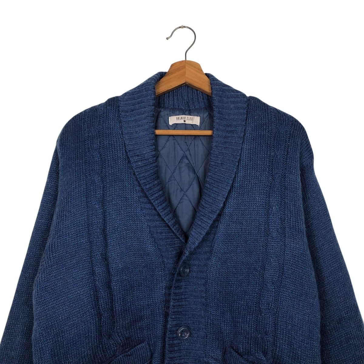 Japanese Brand Vintage Wool Cardigan Bomber Jacket Dolman Club Issey Miyake Size US M / EU 48-50 / 2 - 4 Thumbnail