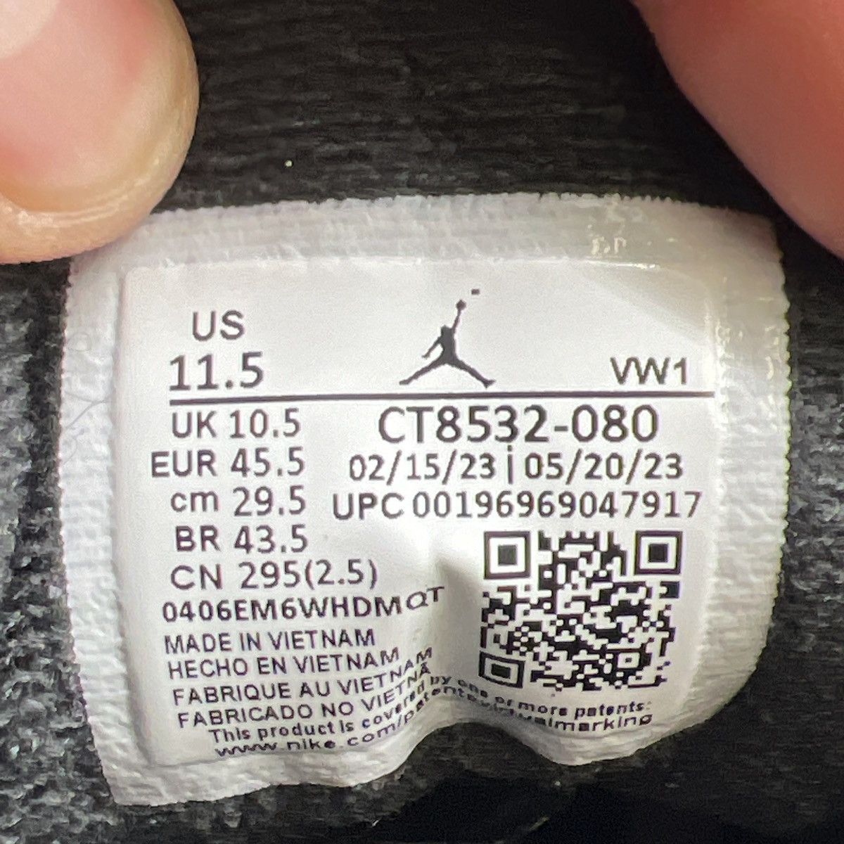 Jordan Brand Air Jordan 3 fear Size US 11.5 / EU 44-45 - 9 Thumbnail