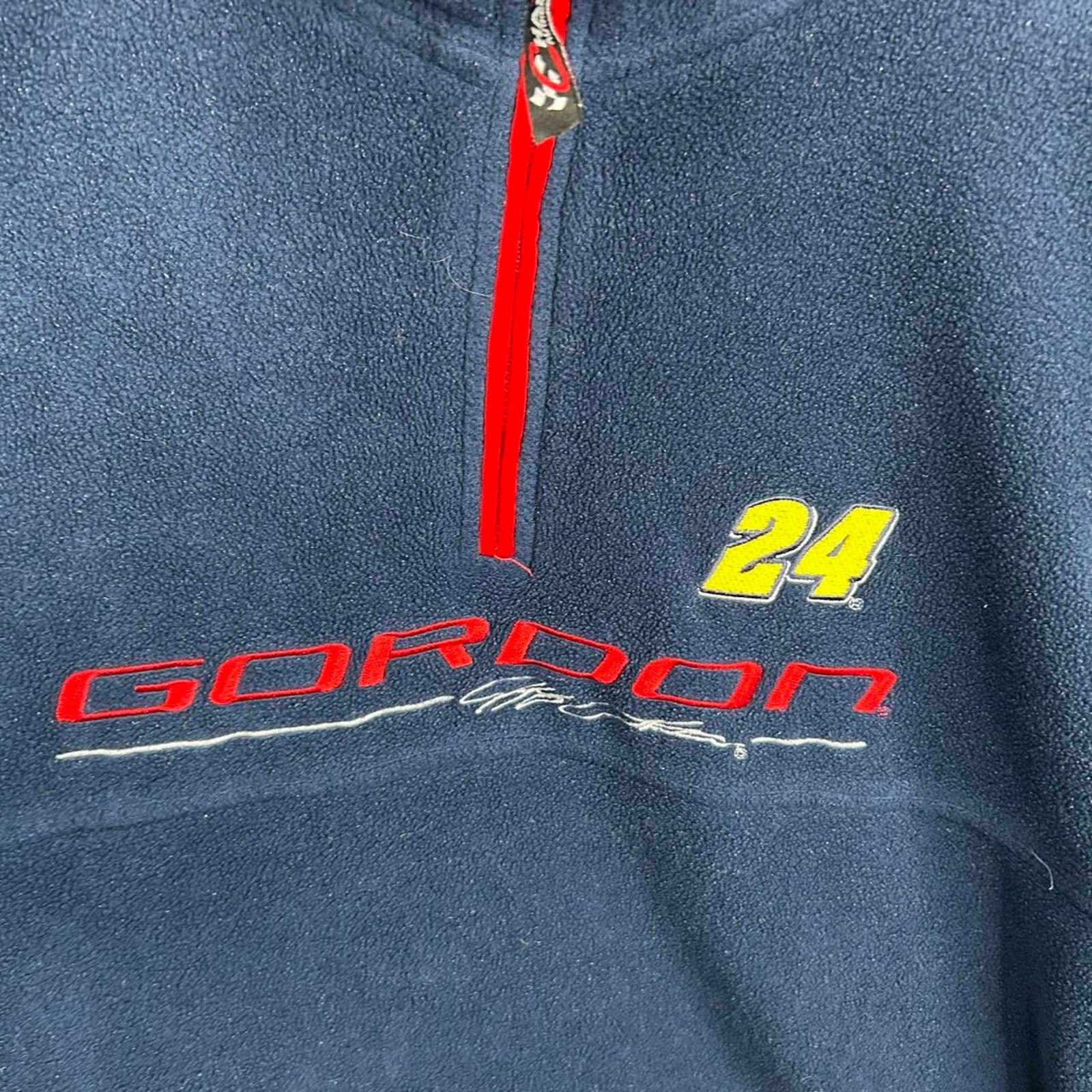 Chase Authentics Vintage NASCAR Jeff Gordon Navy Fleece 1/4 Zip Size XX-Large Size US XXL / EU 58 / 5 - 6 Thumbnail