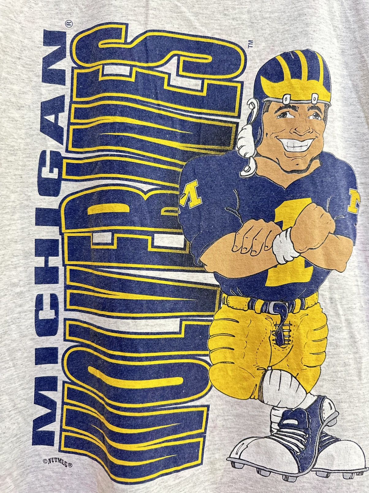 MLB Vintage Rugby Michigan Mirror Printed Faded Tee Size US XL / EU 56 / 4 - 3 Thumbnail